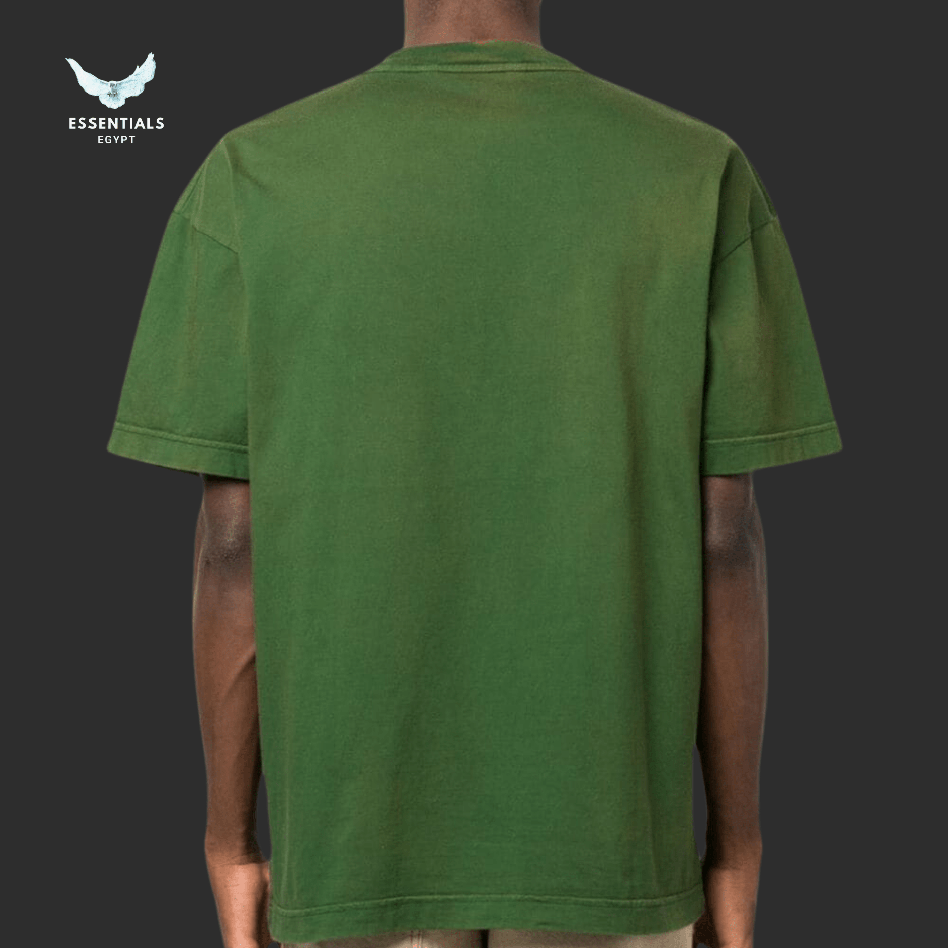 Palm Angels T-Shirt – Logo Print (Green/Yellow) - ESSENTIALS EGYPT