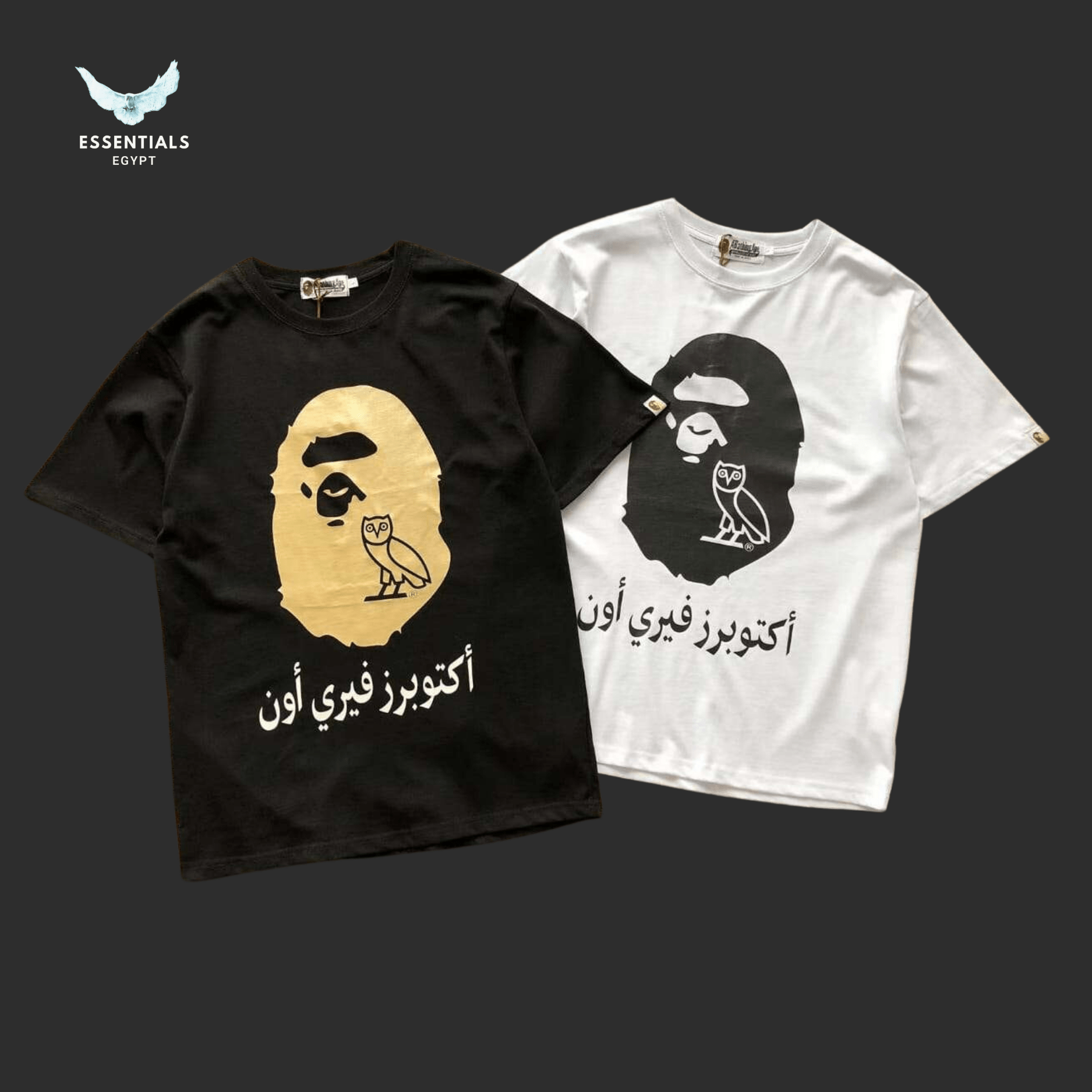 BAPE x OVO Ape Head Tee - ESSENTIALS EGYPT