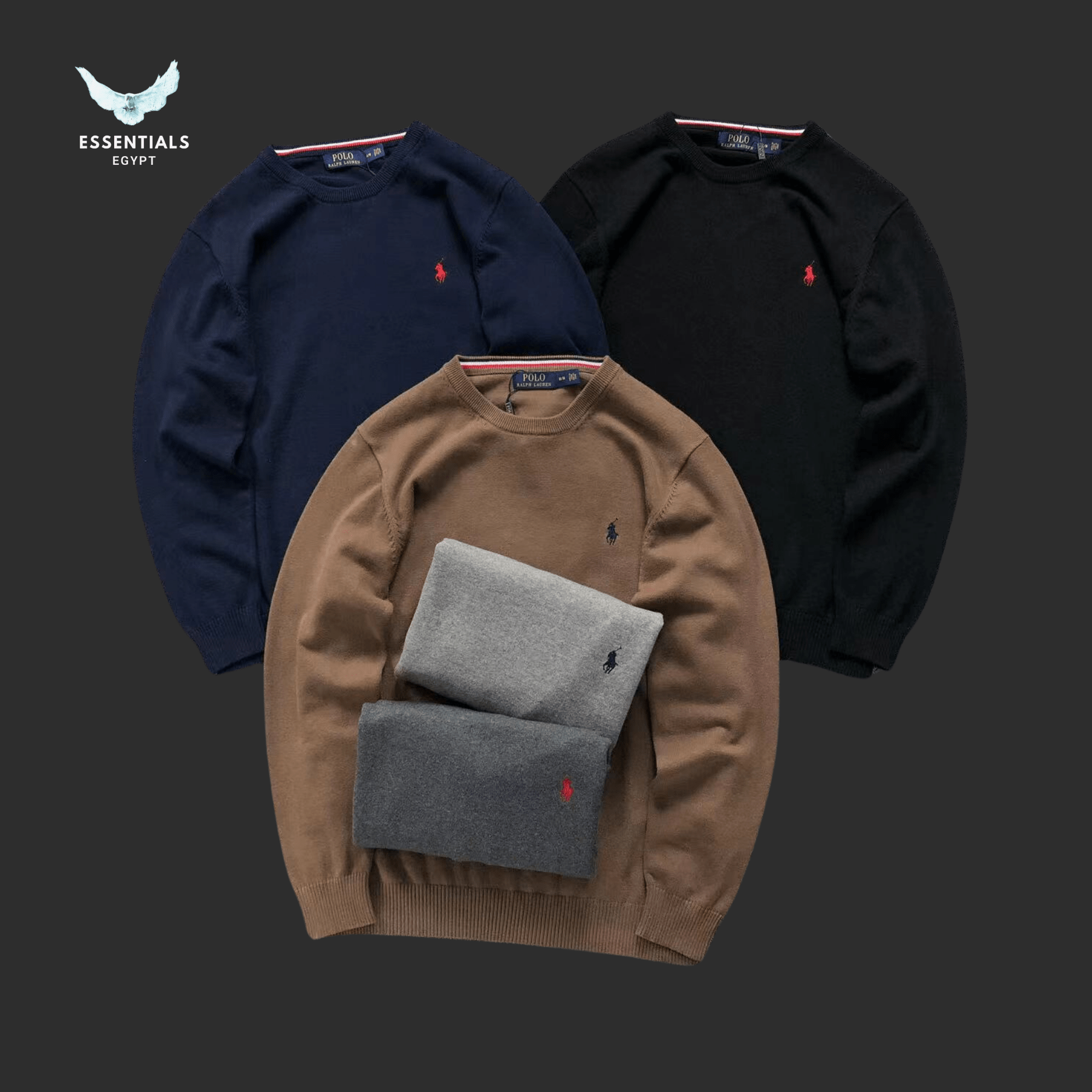 Ralph Lauren Sweater – Wool Knit Crewneck - ESSENTIALS EGYPT