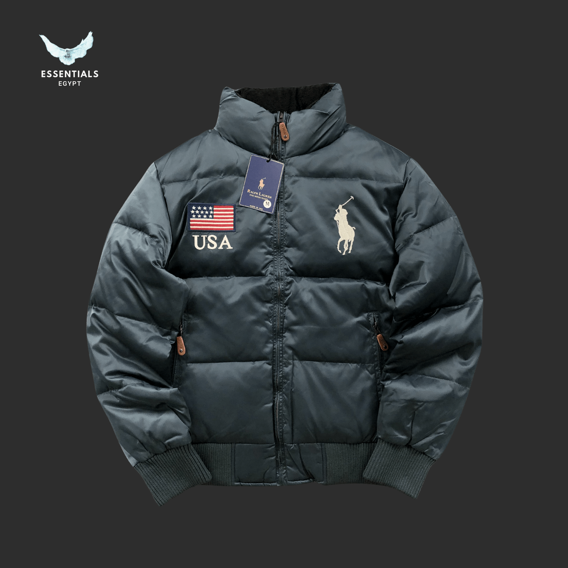 Ralph Lauren Down Jacket – USA Patch Edition - ESSENTIALS EGYPT