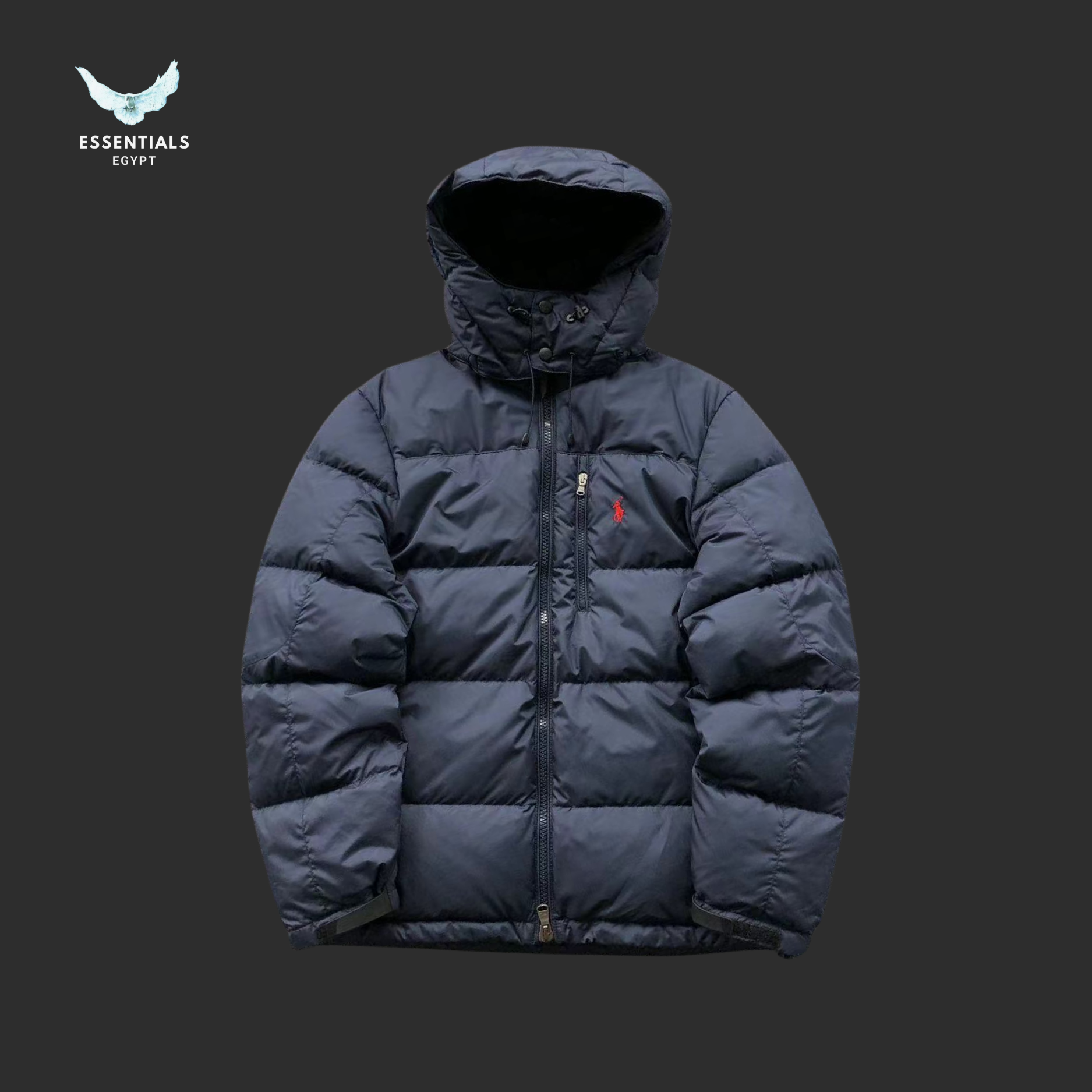 Ralph Lauren Down Jacket – Olive & Grey Puffer
