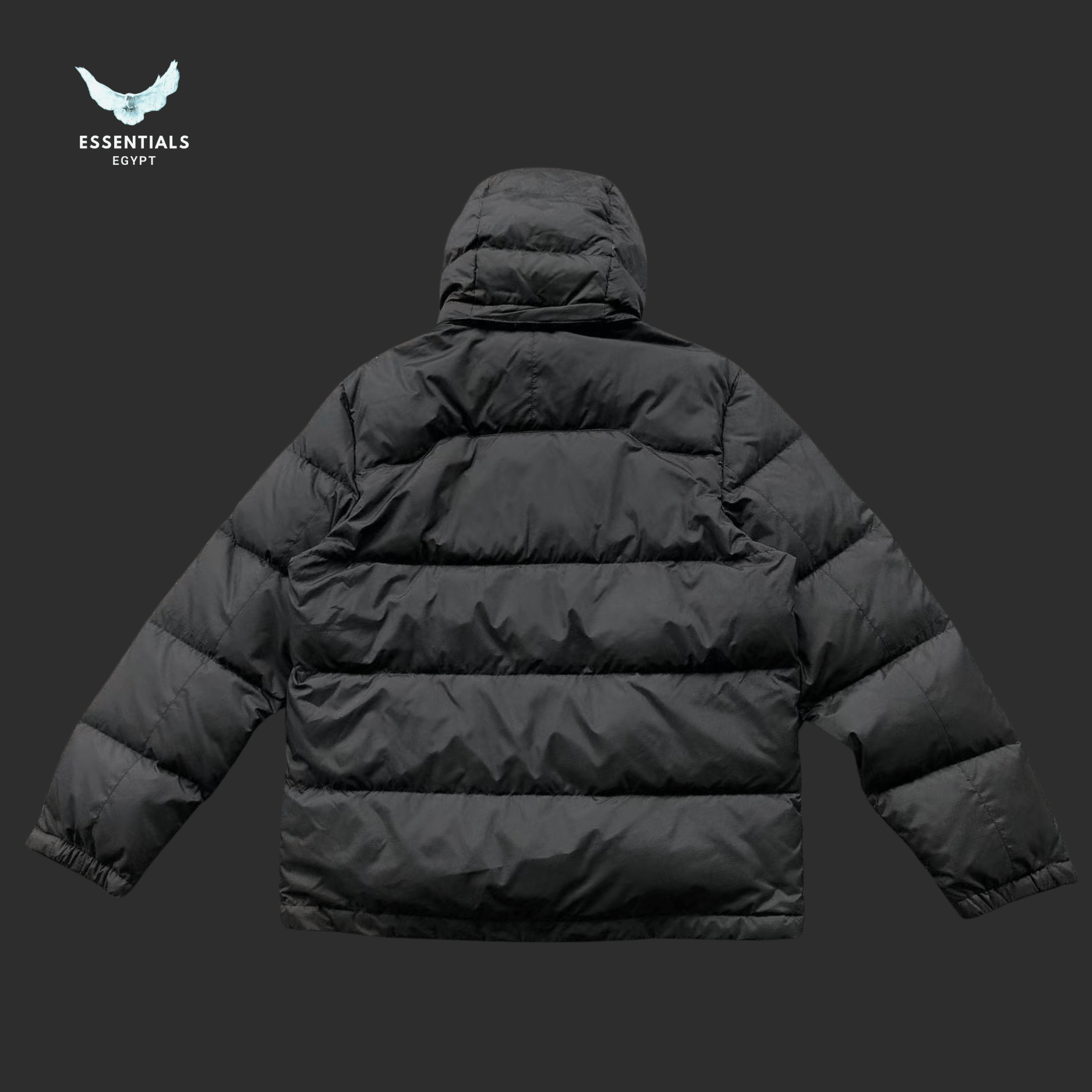 Ralph Lauren Down Jacket – Olive & Grey Puffer - ESSENTIALS EGYPT