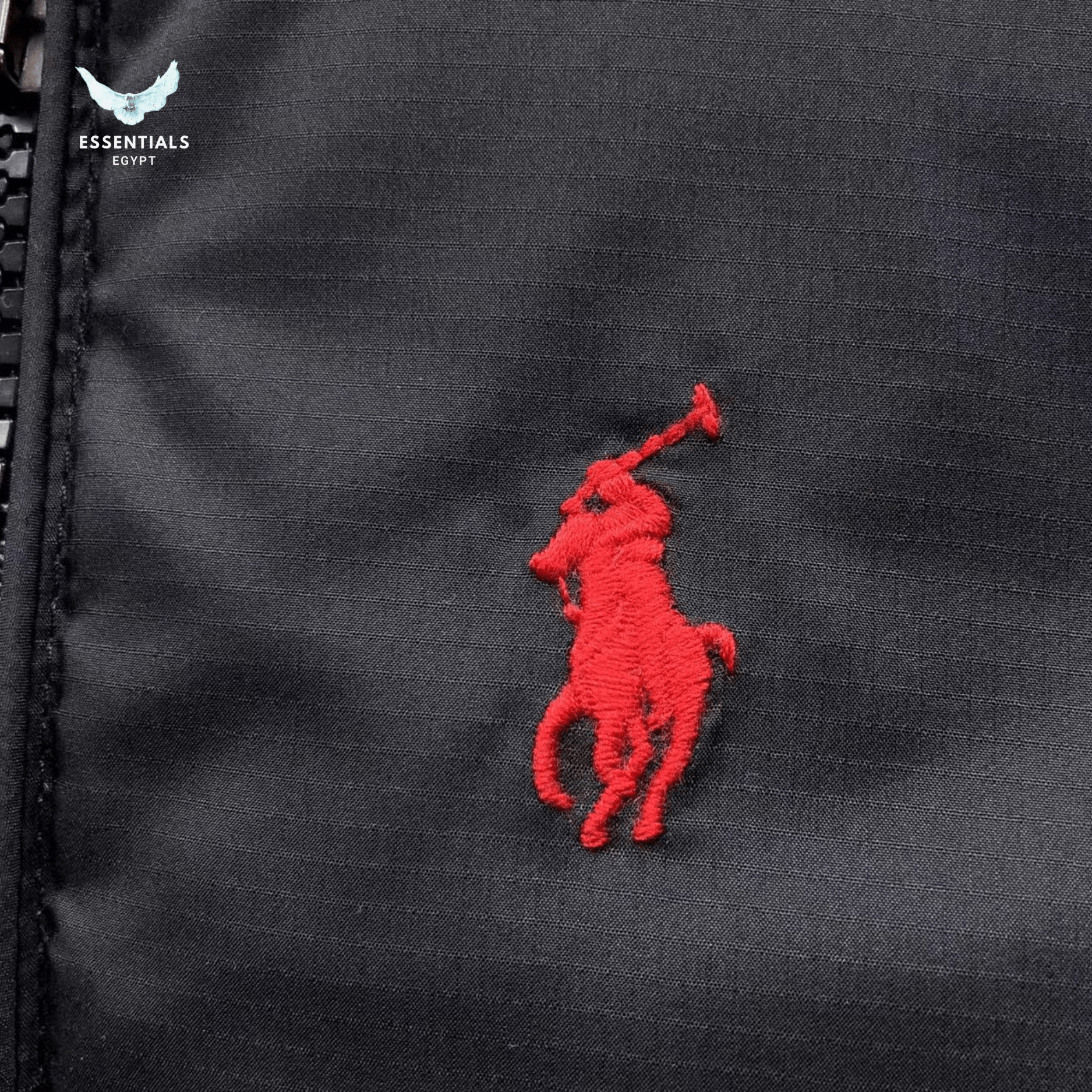 Ralph Lauren Down Jacket – Olive & Grey Puffer - ESSENTIALS EGYPT