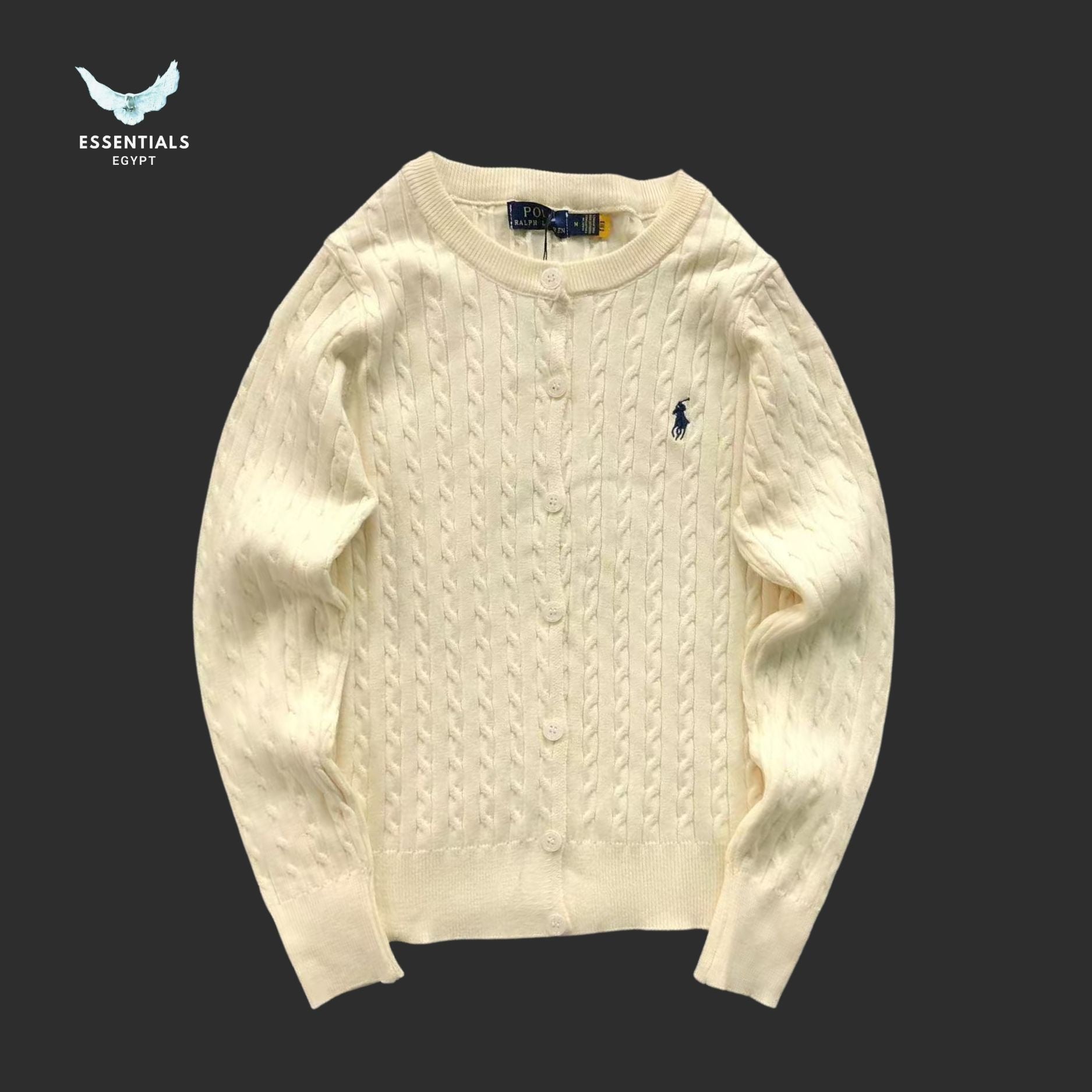 Ralph Lauren Cable - Knit Cardigan – Button - Up Edition - ESSENTIALS EGYPT