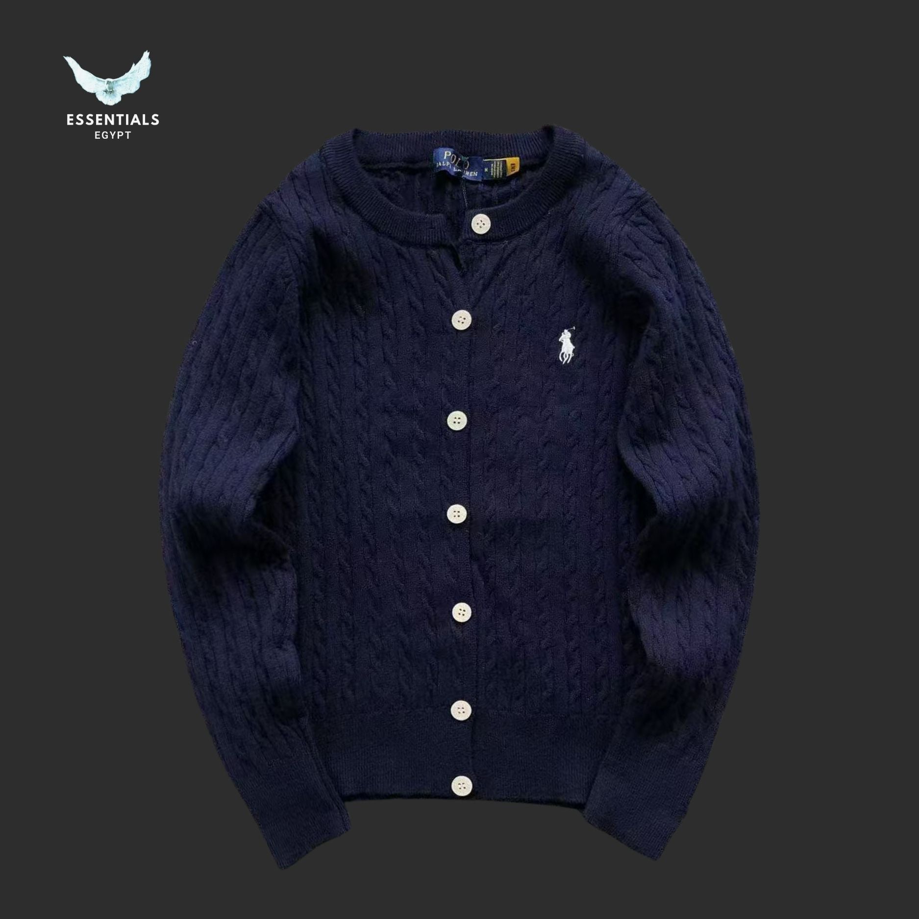 Ralph Lauren Cable - Knit Cardigan – Button - Up Edition - ESSENTIALS EGYPT