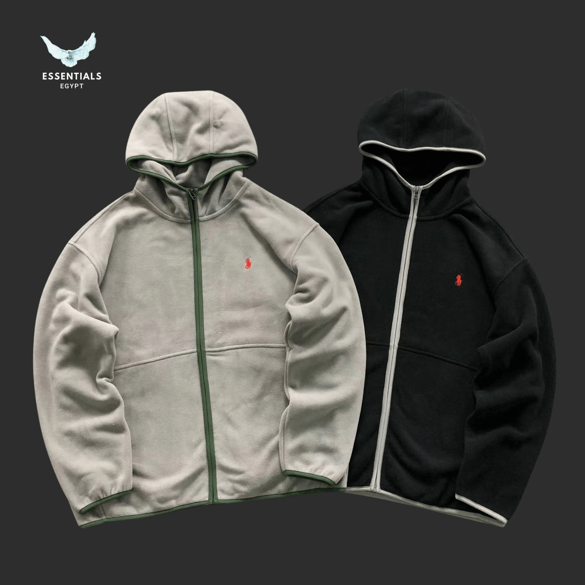 Ralph Lauren Full - Zip Fleece Jacket – Pony Logo - ESSENTIALS EGYPT