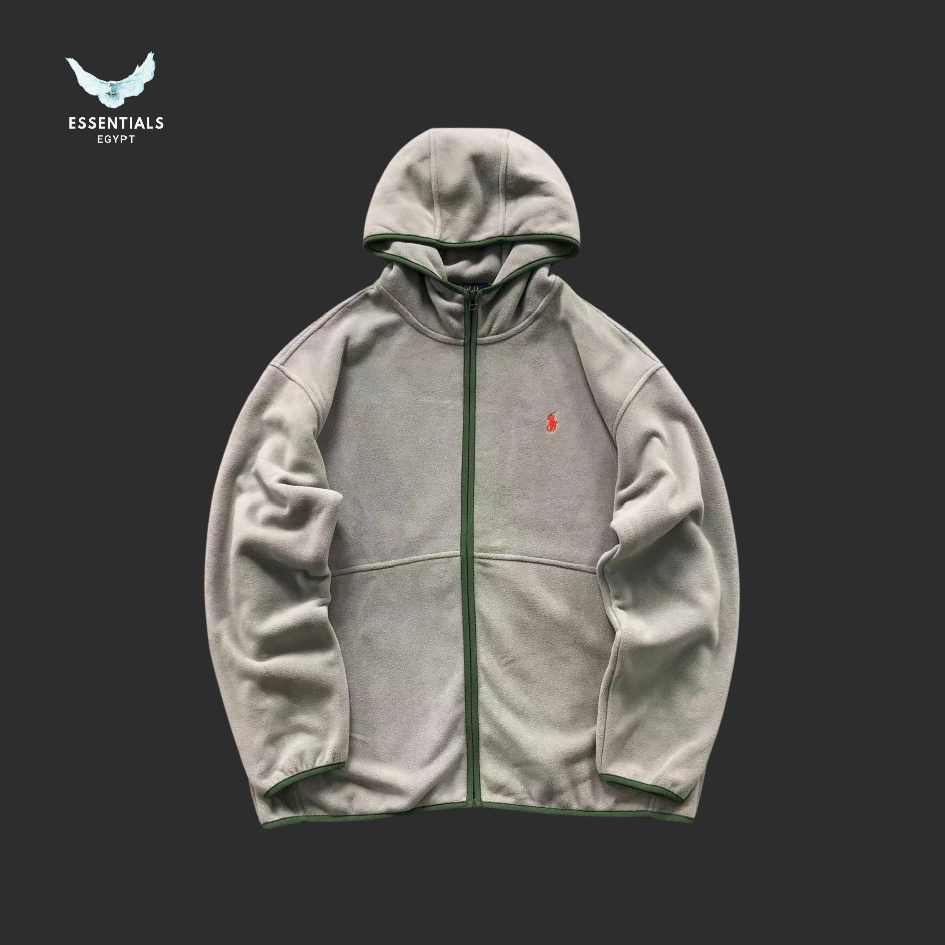 Ralph Lauren Full-Zip Fleece Jacket – Pony Logo