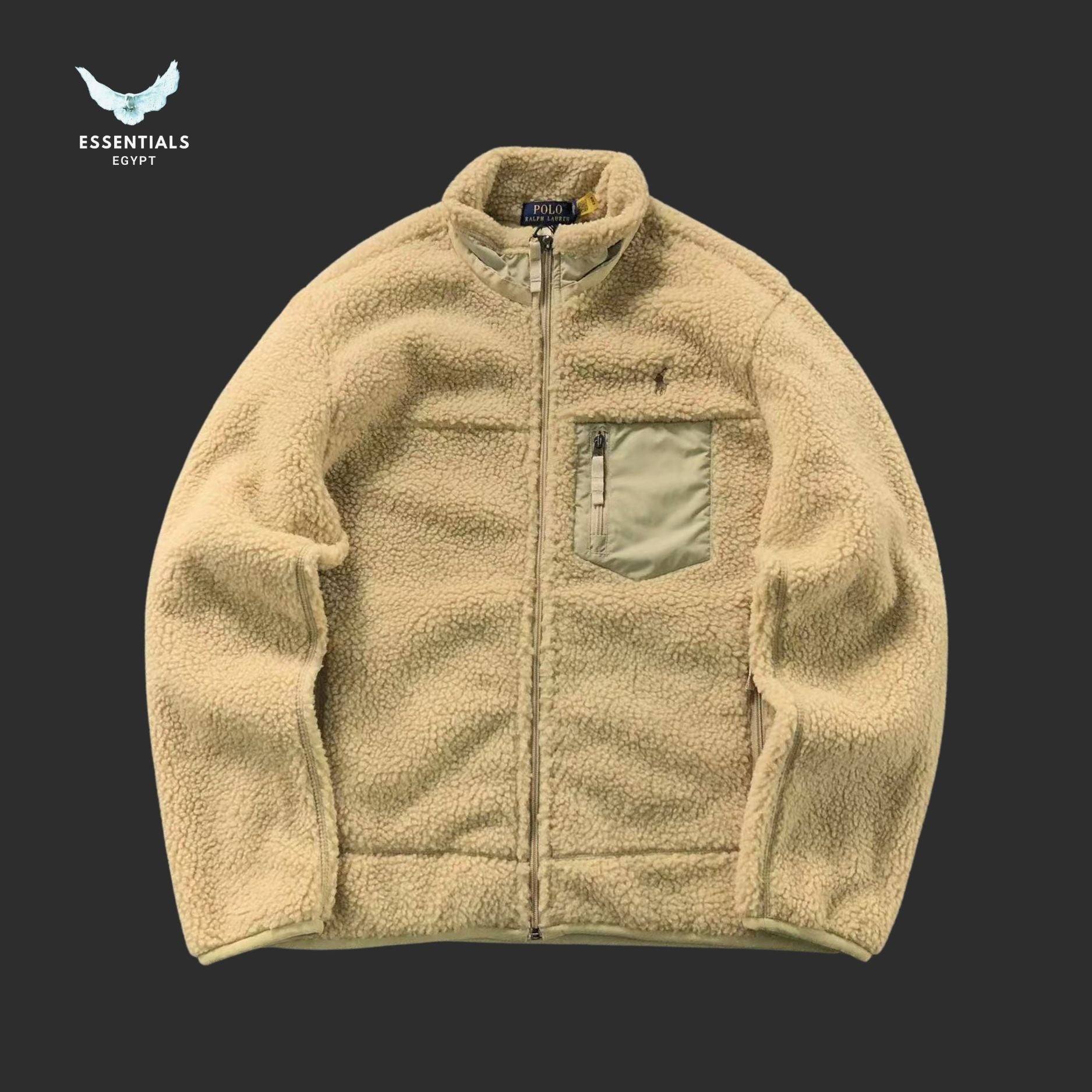 Ralph Lauren Fleece Jacket – Multi - Color Sherpa - ESSENTIALS EGYPT