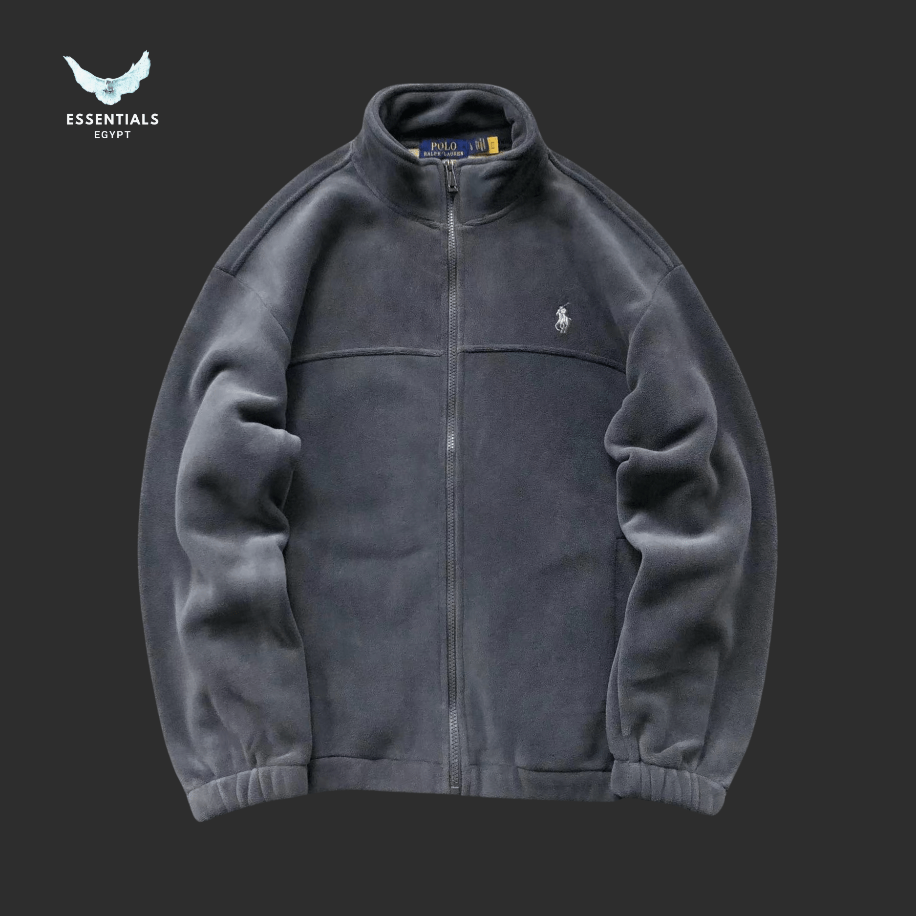 Ralph Lauren Fleece Jacket – Zip Stand Collar - ESSENTIALS EGYPT