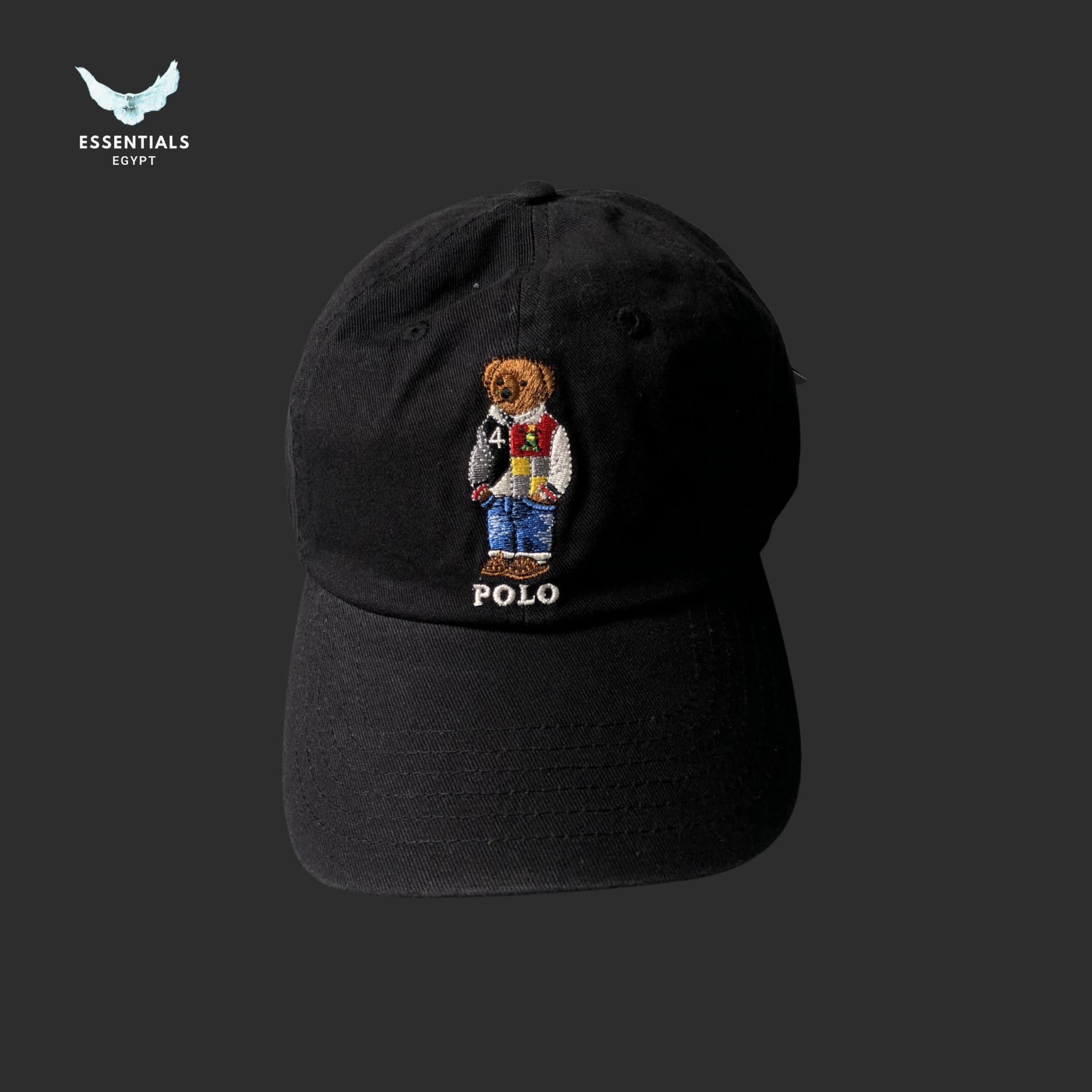 Ralph Lauren Cap – Cotton Chino Bear Logo