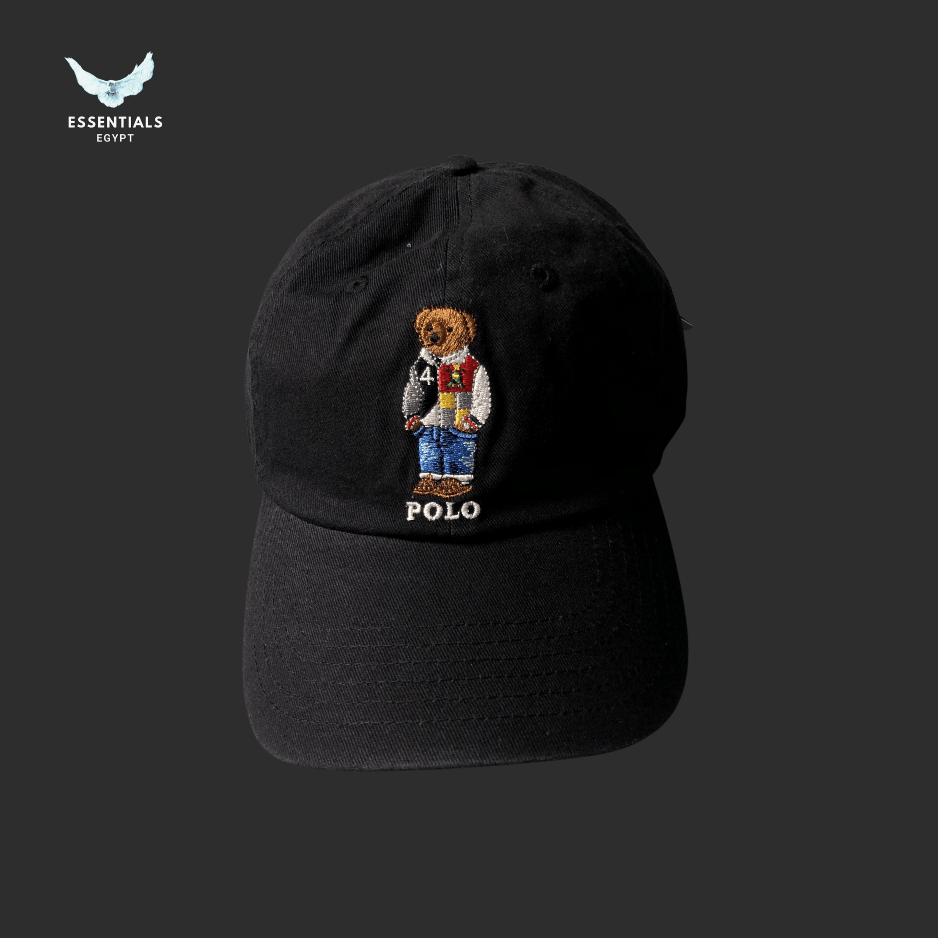 Ralph Lauren Cap – Cotton Chino Bear Logo - ESSENTIALS EGYPT