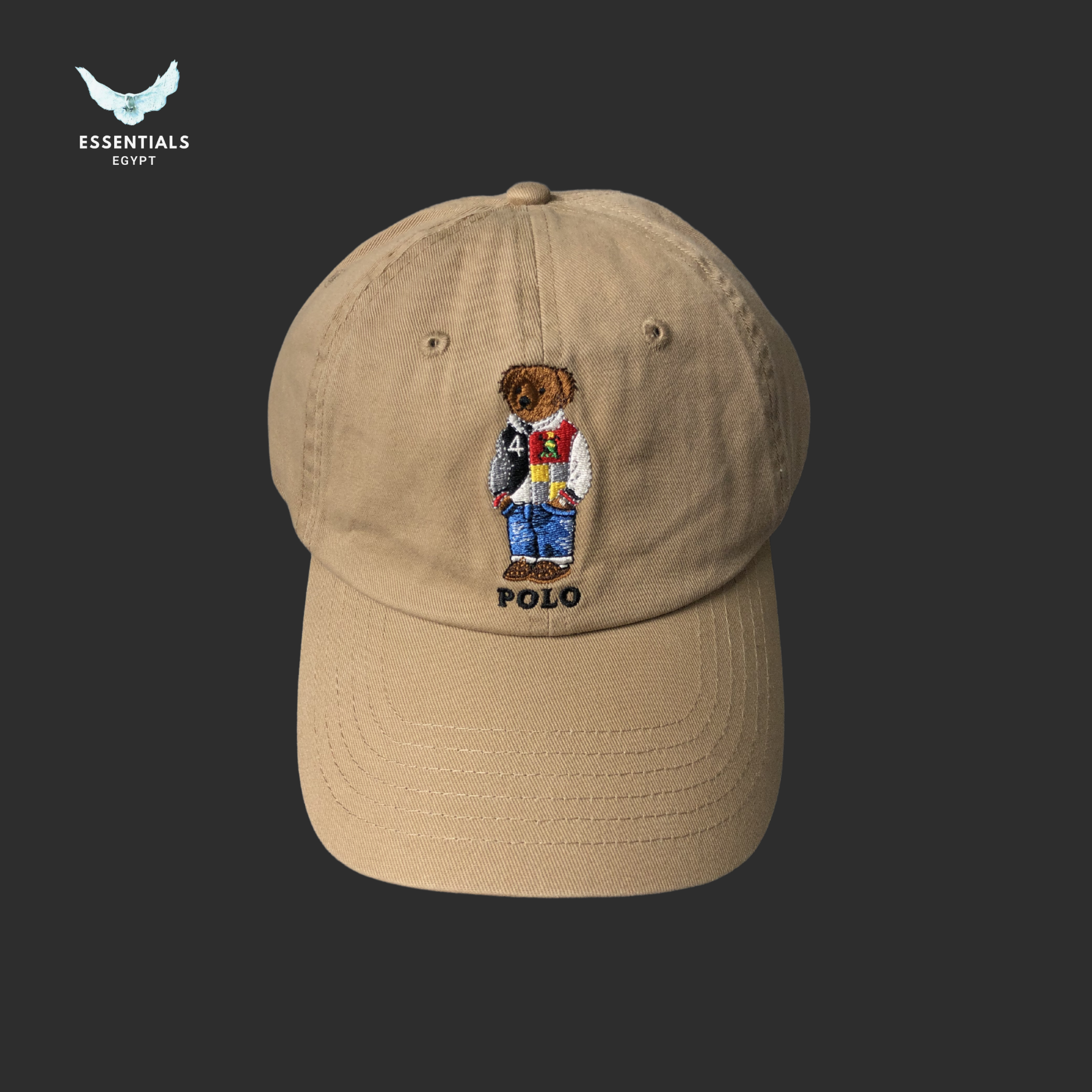 Ralph Lauren Cap – Cotton Chino Bear Logo