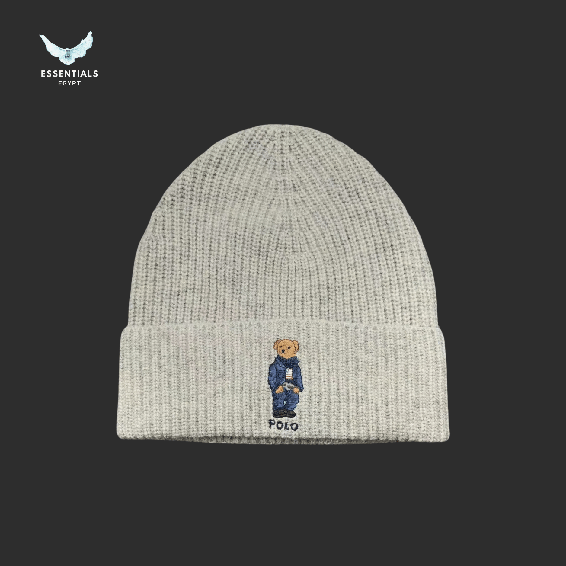 Ralph Lauren Hat – Bear Patch Beanie (Drop 1) - ESSENTIALS EGYPT