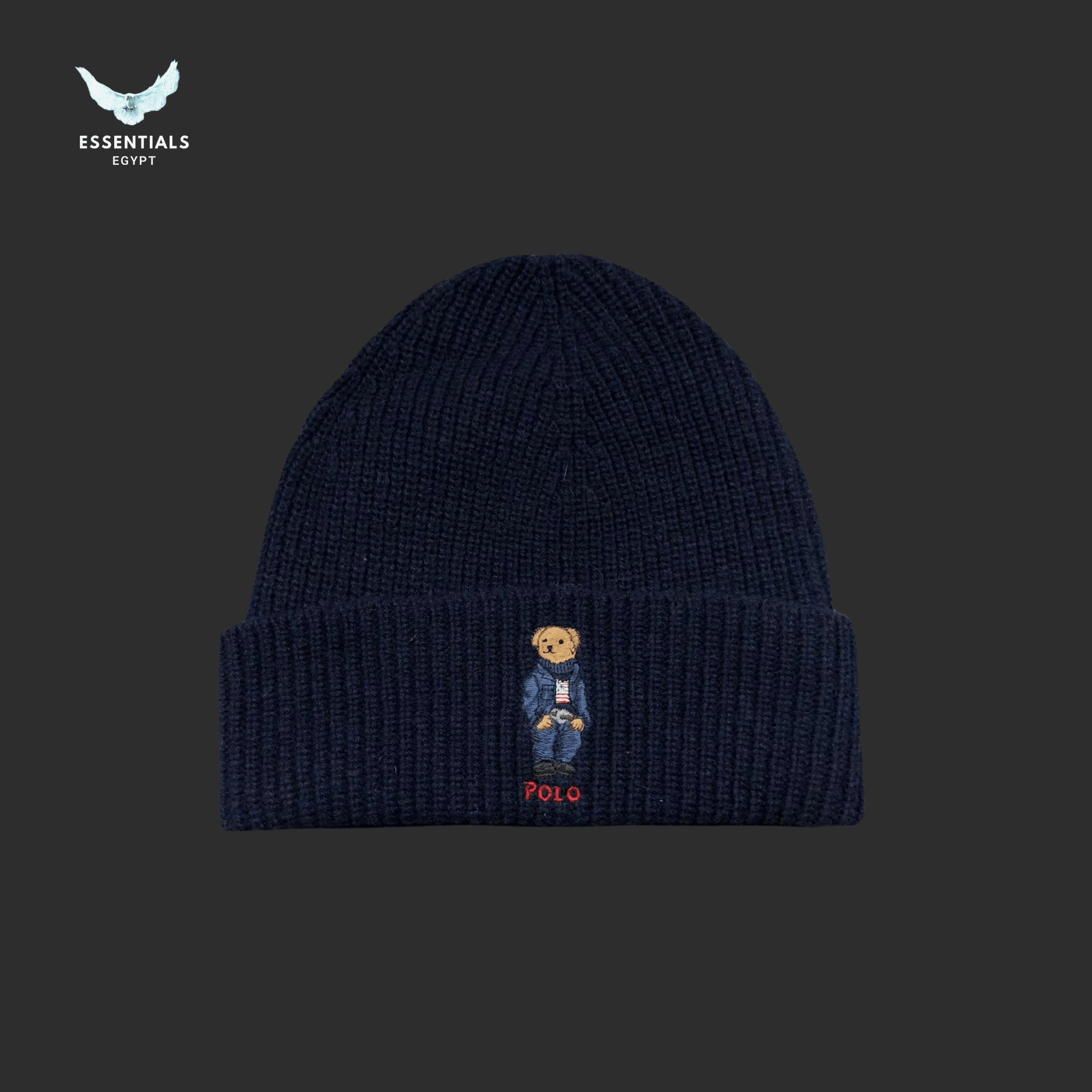 Ralph Lauren Hat – Bear Patch Beanie (Drop 1) - ESSENTIALS EGYPT