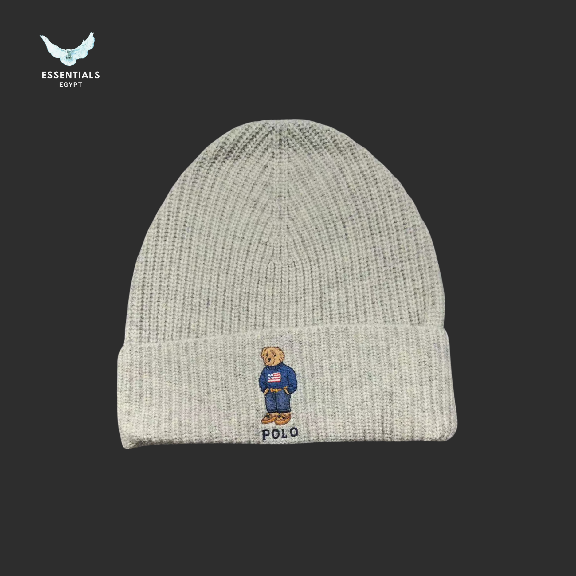 Ralph Lauren Hat – Bear Patch Beanie (Drop 2)