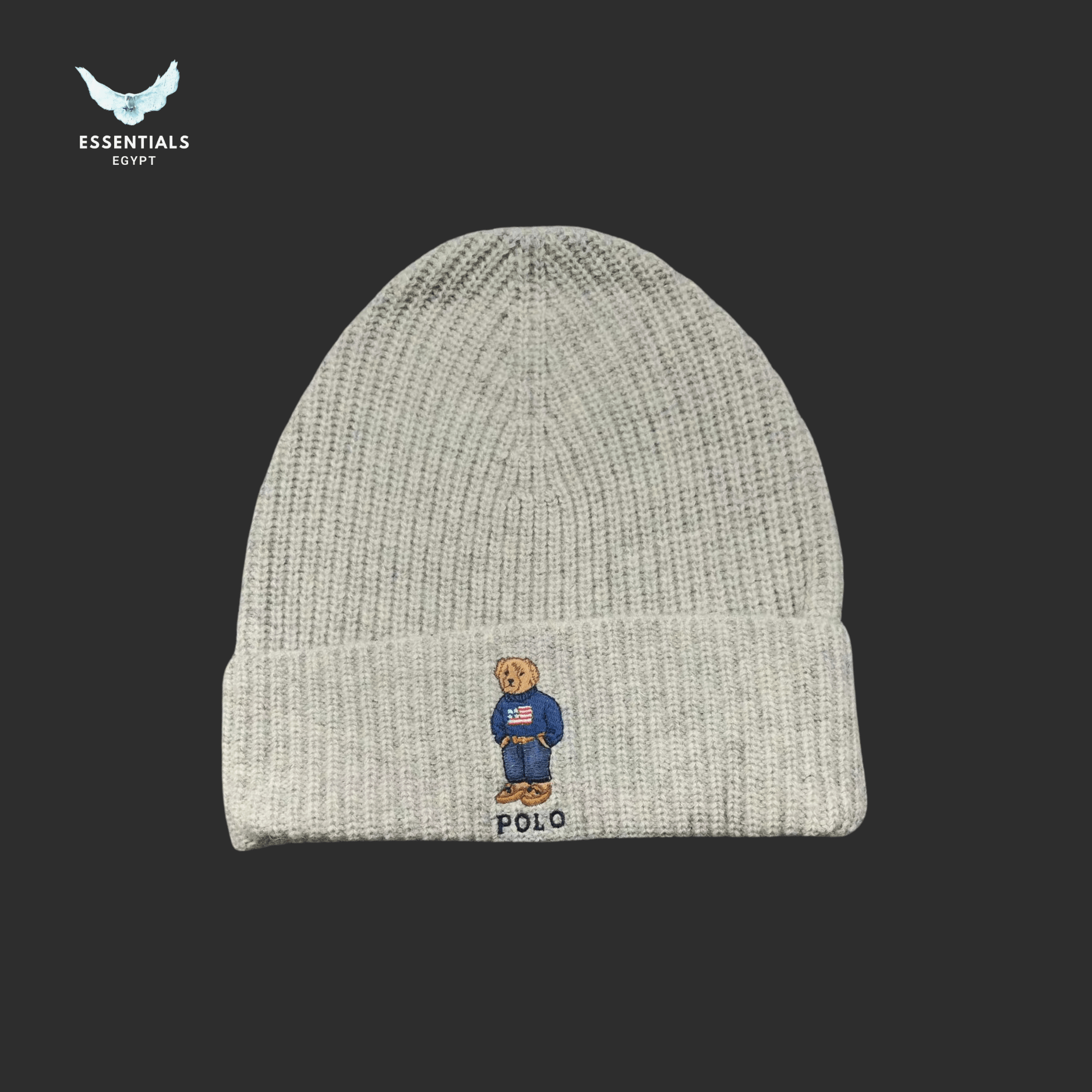 Ralph Lauren Hat – Bear Patch Beanie (Drop 2) - ESSENTIALS EGYPT