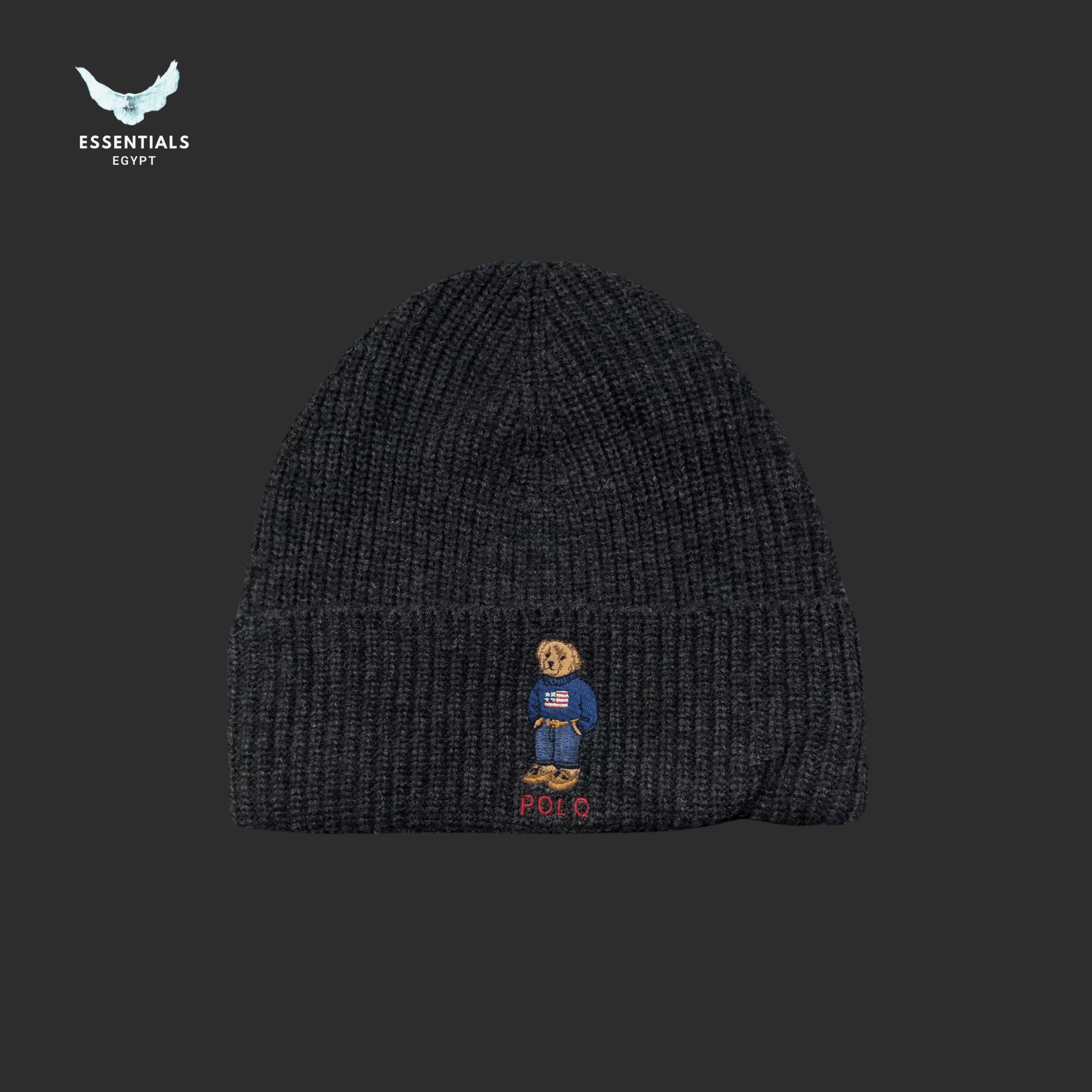 Ralph Lauren Hat – Bear Patch Beanie (Drop 2) - ESSENTIALS EGYPT