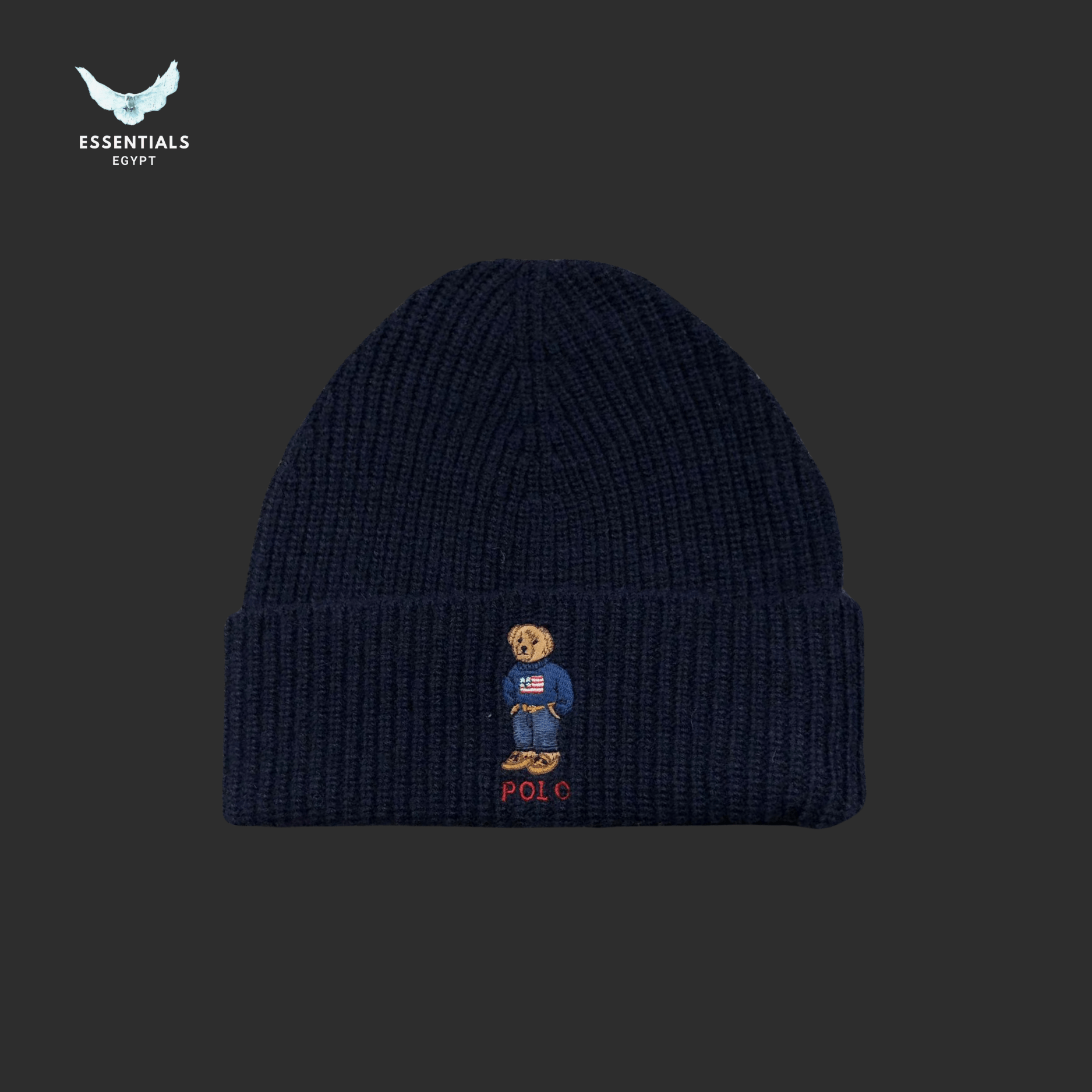 Ralph Lauren Hat – Bear Patch Beanie (Drop 2) - ESSENTIALS EGYPT