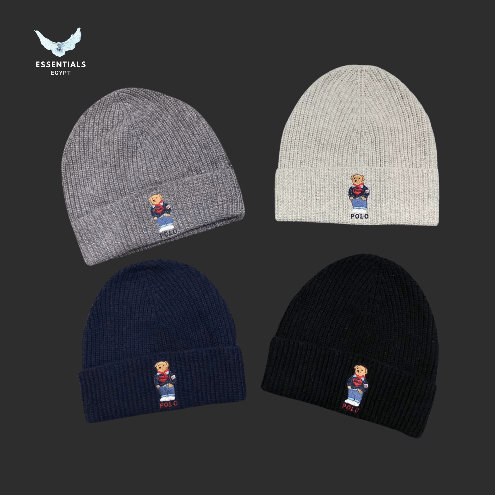 Ralph Lauren Hat – Bear Beanie Core Pack - ESSENTIALS EGYPT