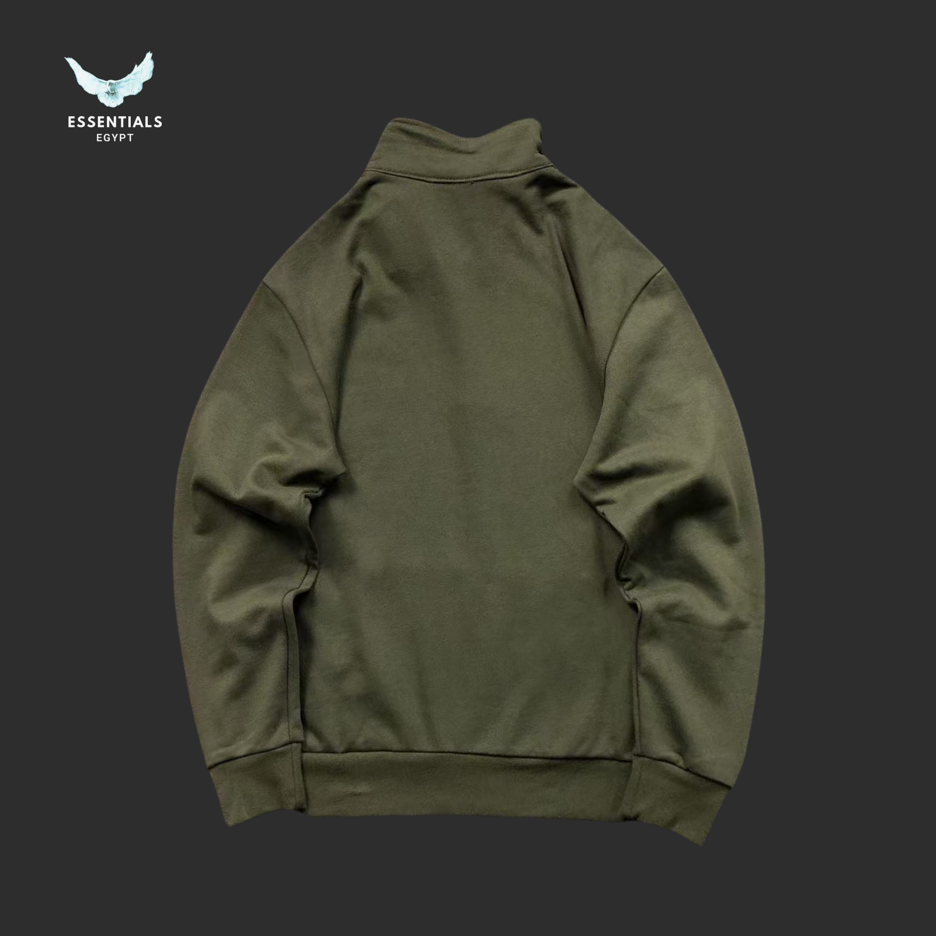 Ralph Lauren Polo Collar Sweatshirt – Olive & Beige