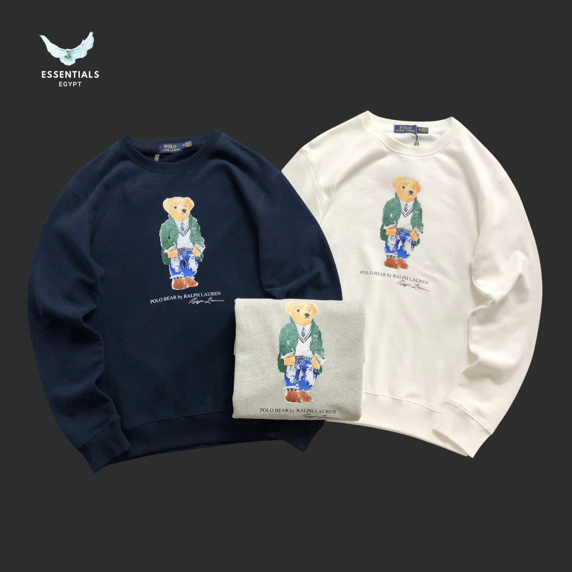 Ralph Lauren Sweatshirt – Polo Bear Graphic - ESSENTIALS EGYPT