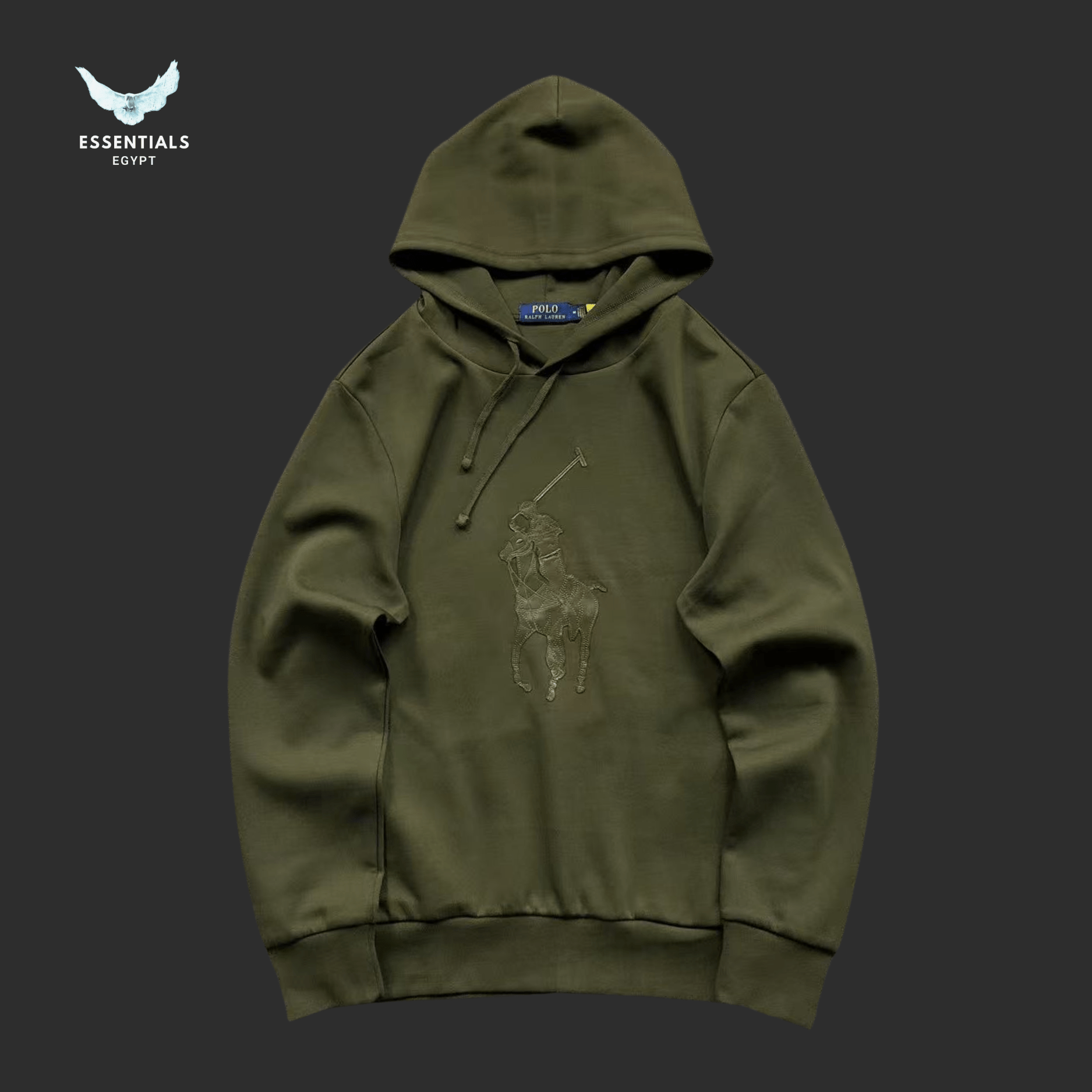 Ralph Lauren Polo Bear Hoodie – Olive Green - ESSENTIALS EGYPT
