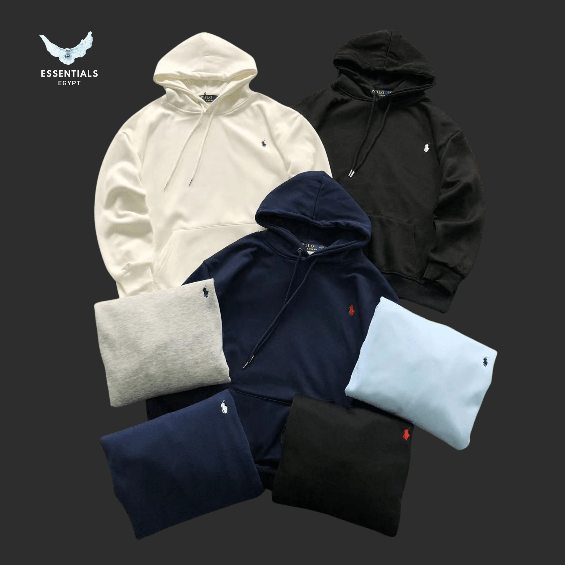 Ralph Lauren Hoodie – Classic Logo Pullover - ESSENTIALS EGYPT