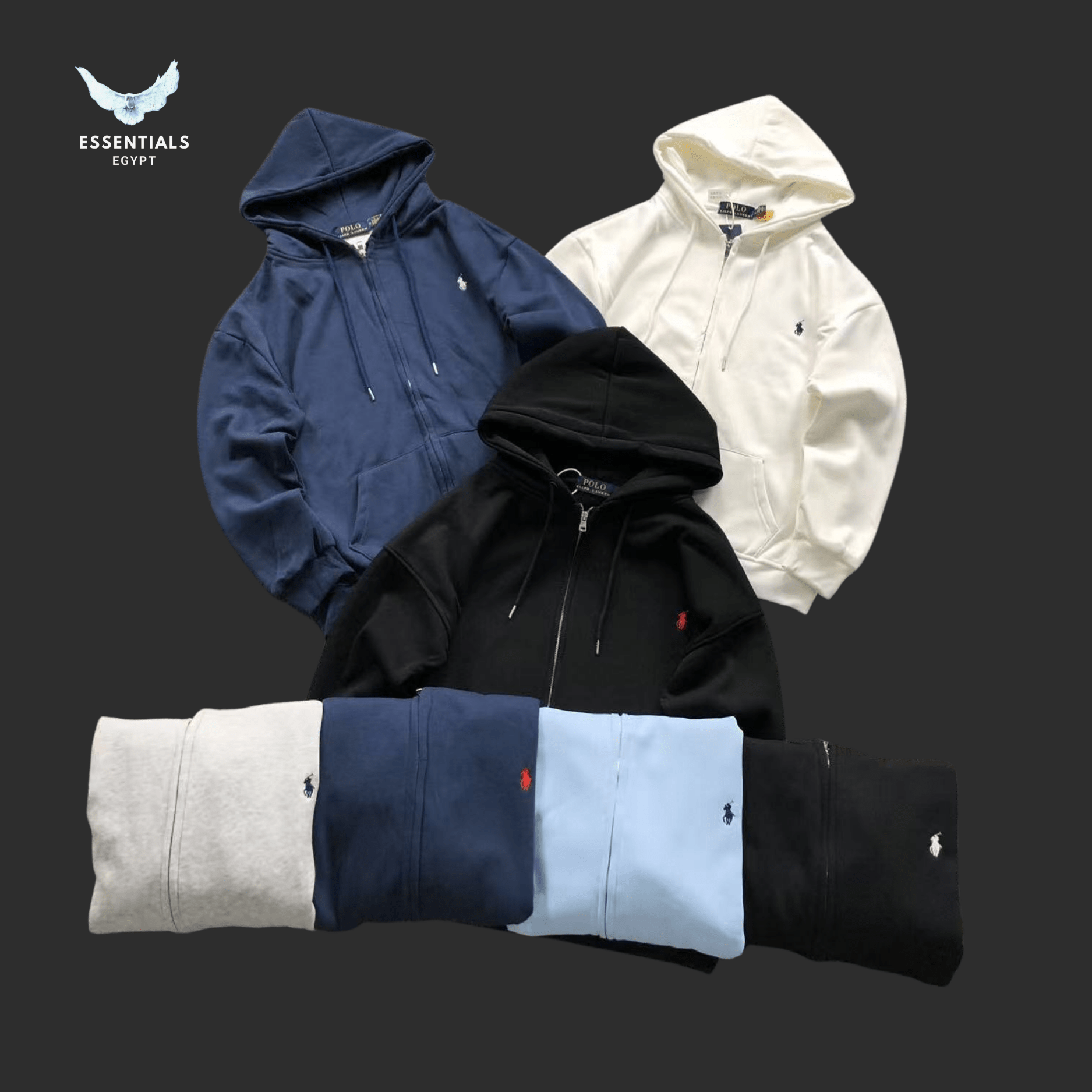 Ralph Lauren Hoodie – Logo Color Range - ESSENTIALS EGYPT