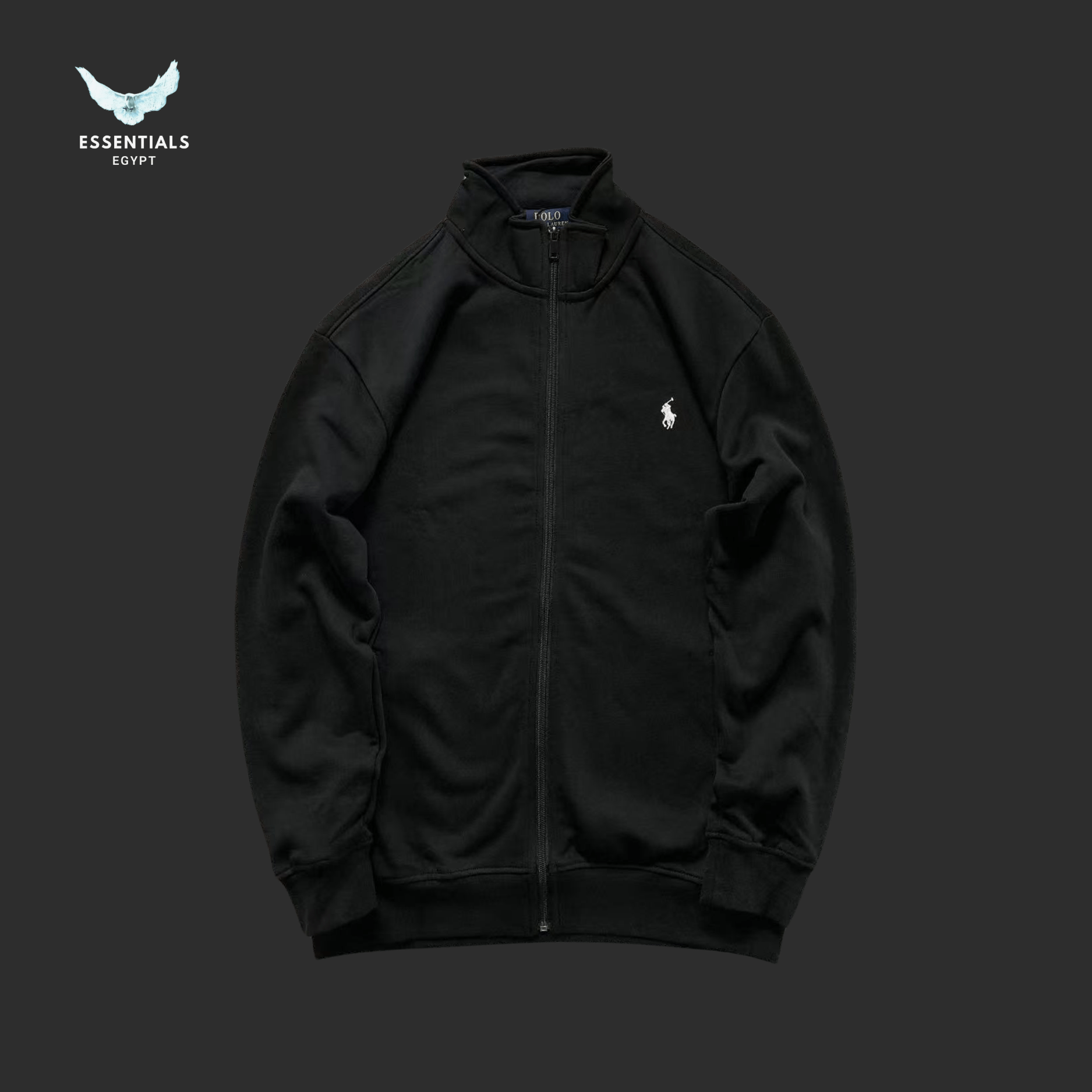 Ralph Lauren Sweatshirt – Zip - Up Track Logo - ESSENTIALS EGYPT