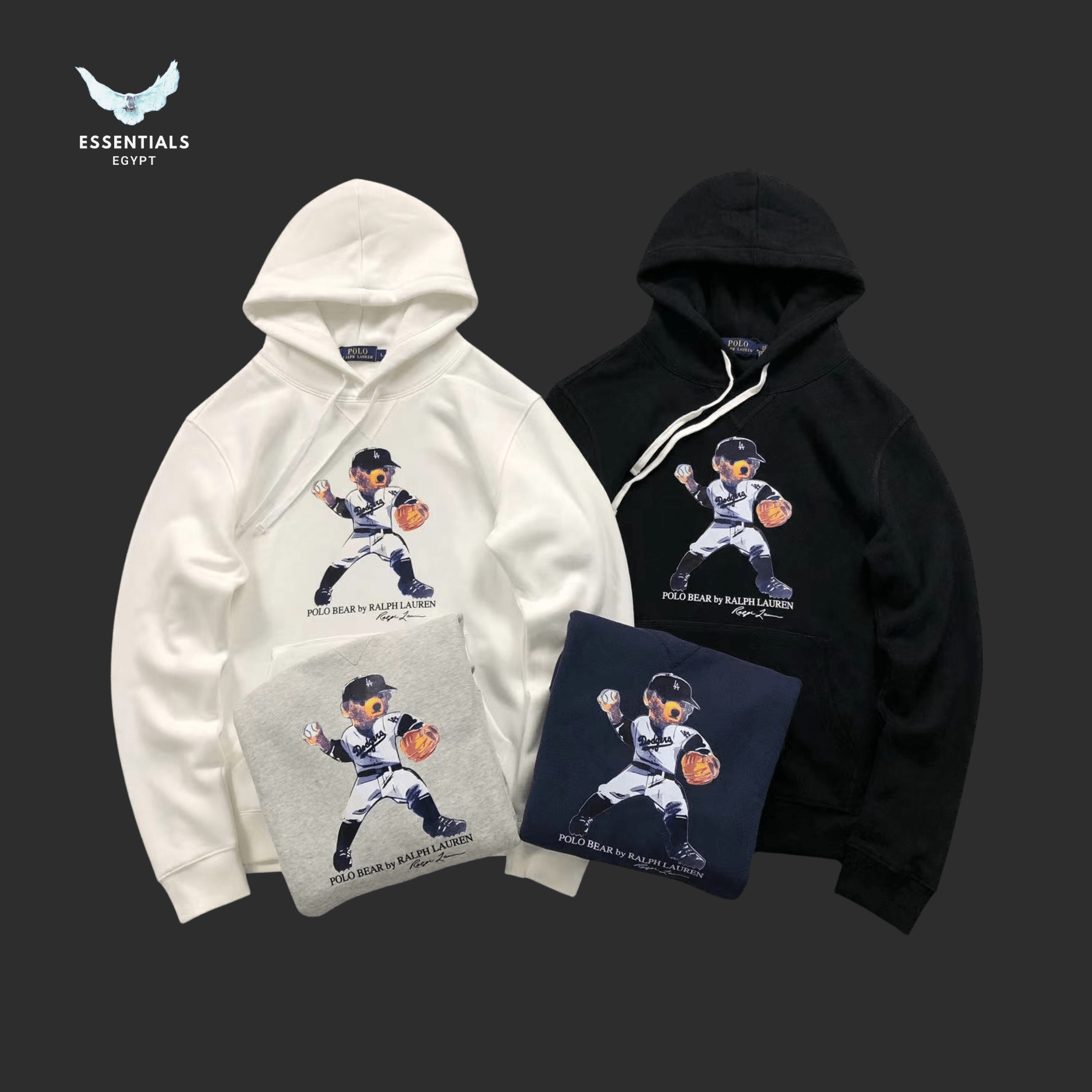 Ralph Lauren Hoodie – Basketball Bear Edition - ESSENTIALS EGYPT
