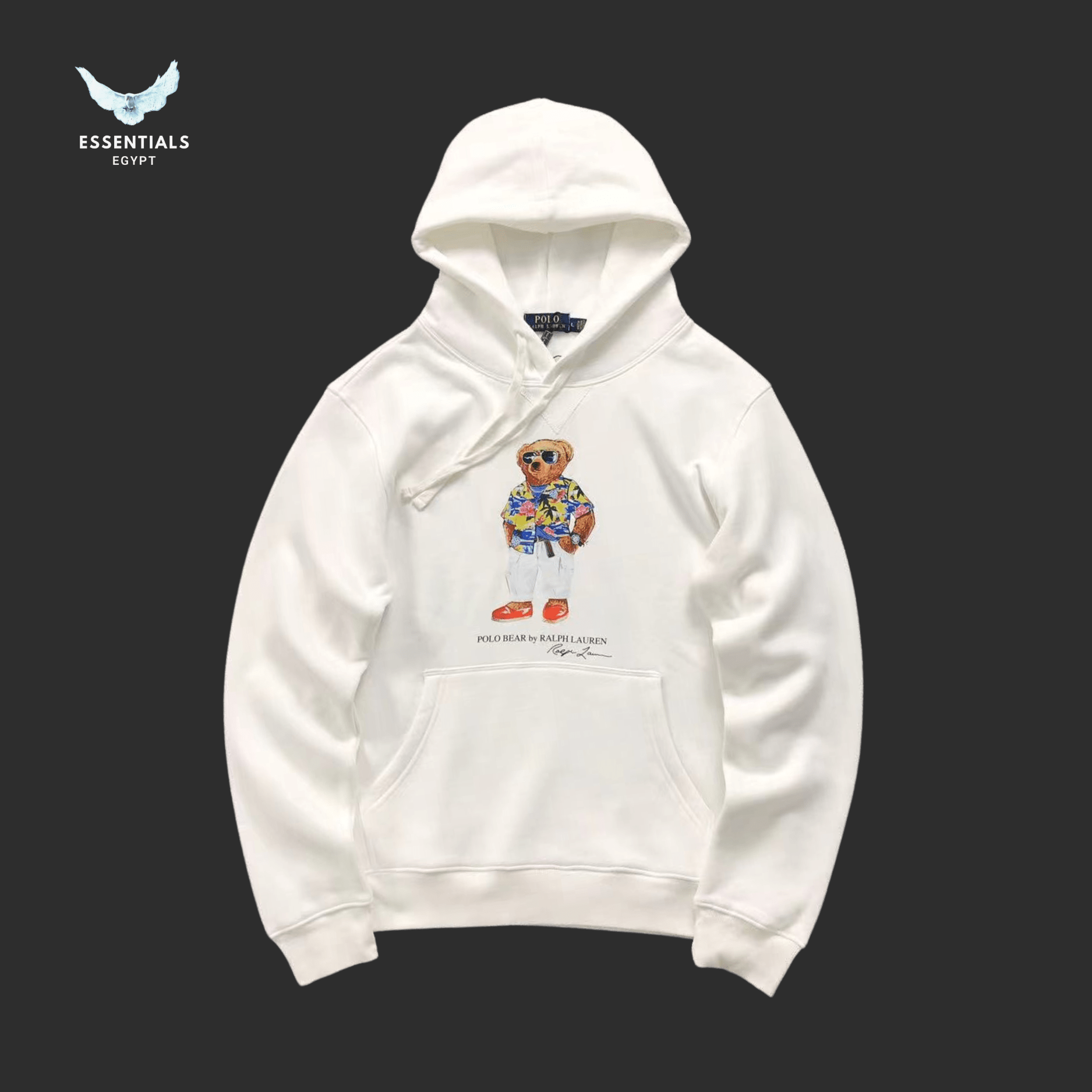 Ralph Lauren Hoodie – Bear in Floral Shirt - ESSENTIALS EGYPT