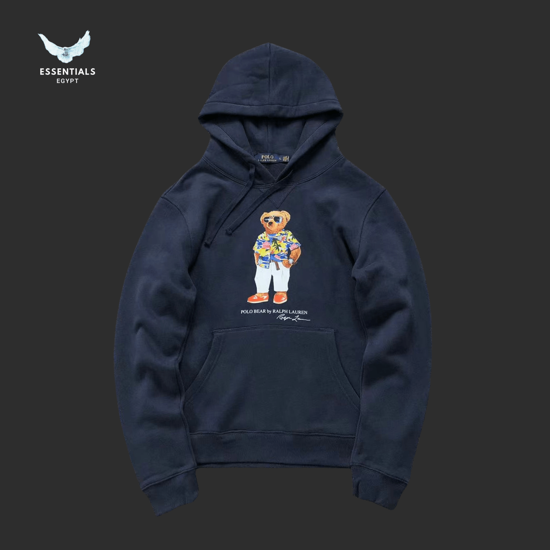 Ralph Lauren Hoodie – Bear in Floral Shirt - ESSENTIALS EGYPT