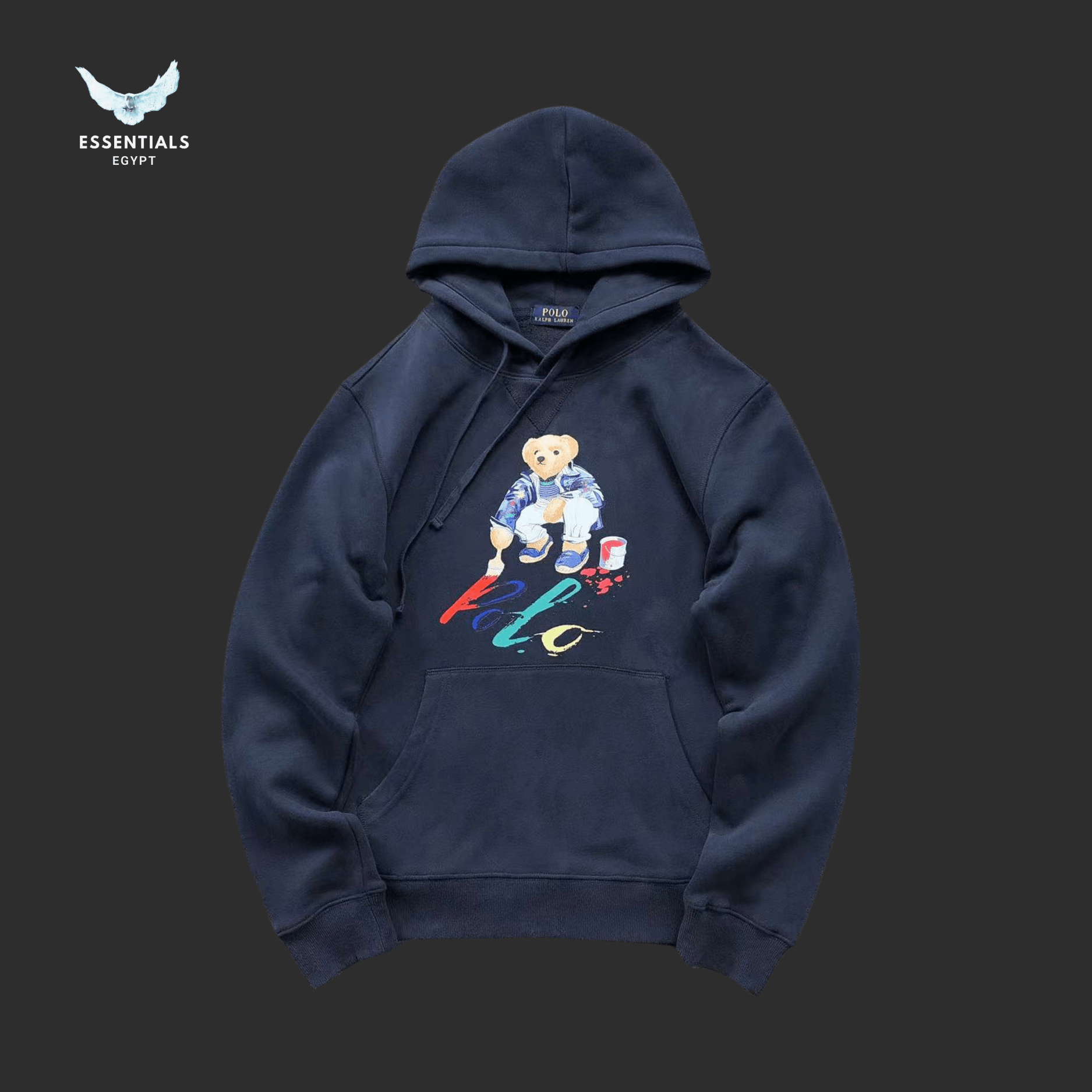 Ralph Lauren Hoodie – Bear with Flag Print - ESSENTIALS EGYPT