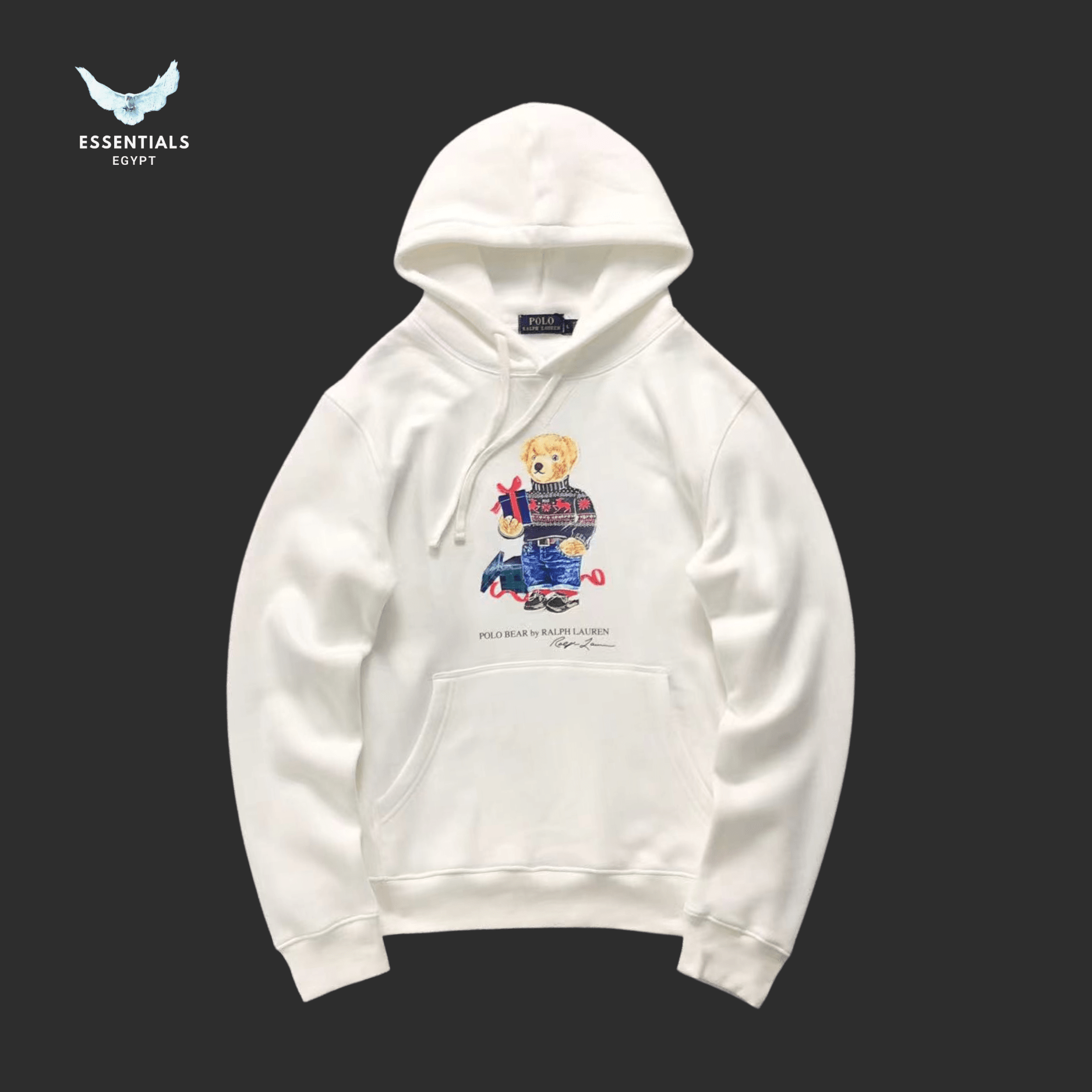 Ralph Lauren Hoodie – Bear with Shopping Bags - ESSENTIALS EGYPT