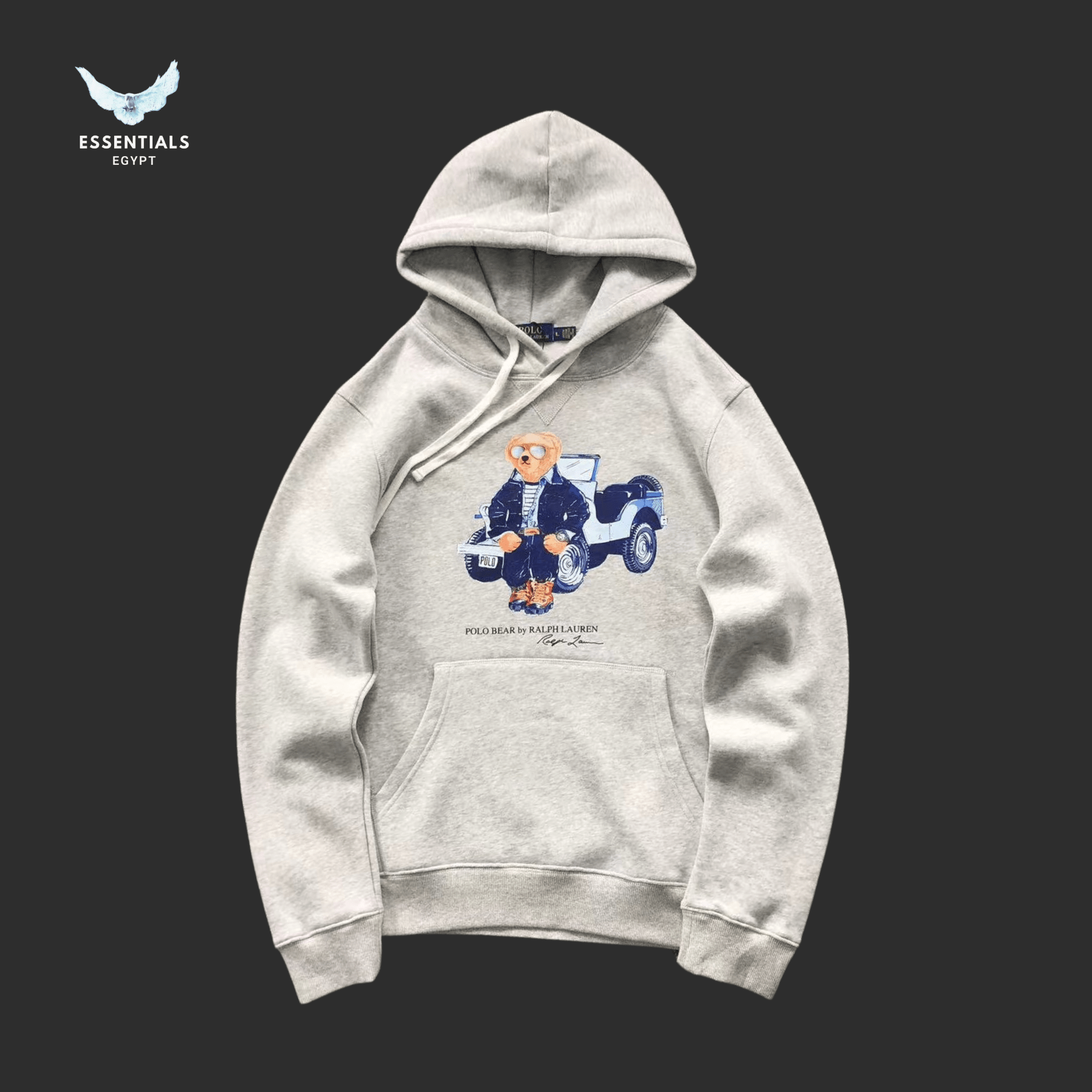 Ralph Lauren Hoodie – Bear with Blue Car - ESSENTIALS EGYPT