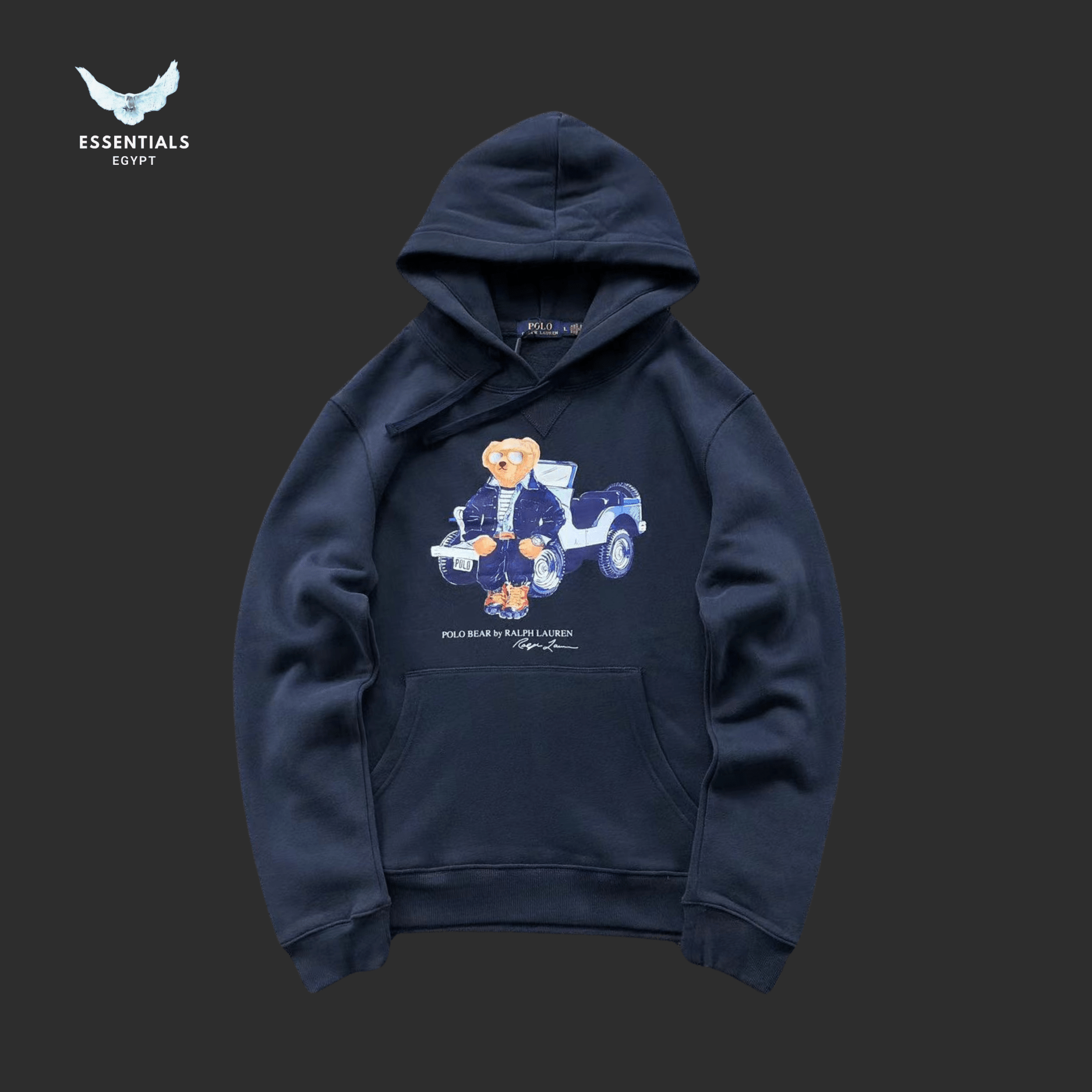 Ralph Lauren Hoodie – Bear with Blue Car - ESSENTIALS EGYPT