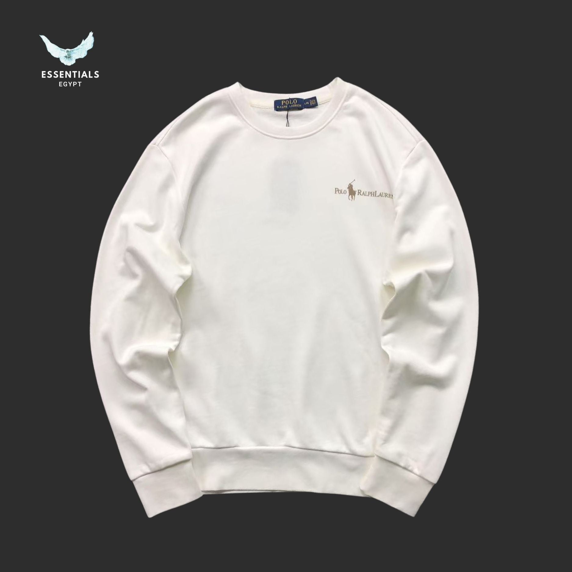 Ralph Lauren Sweatshirt – Embroidered Signature - ESSENTIALS EGYPT