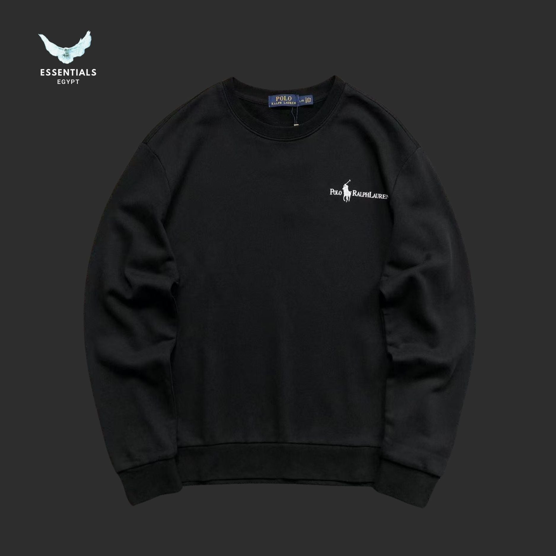 Ralph Lauren Sweatshirt – Embroidered Signature - ESSENTIALS EGYPT