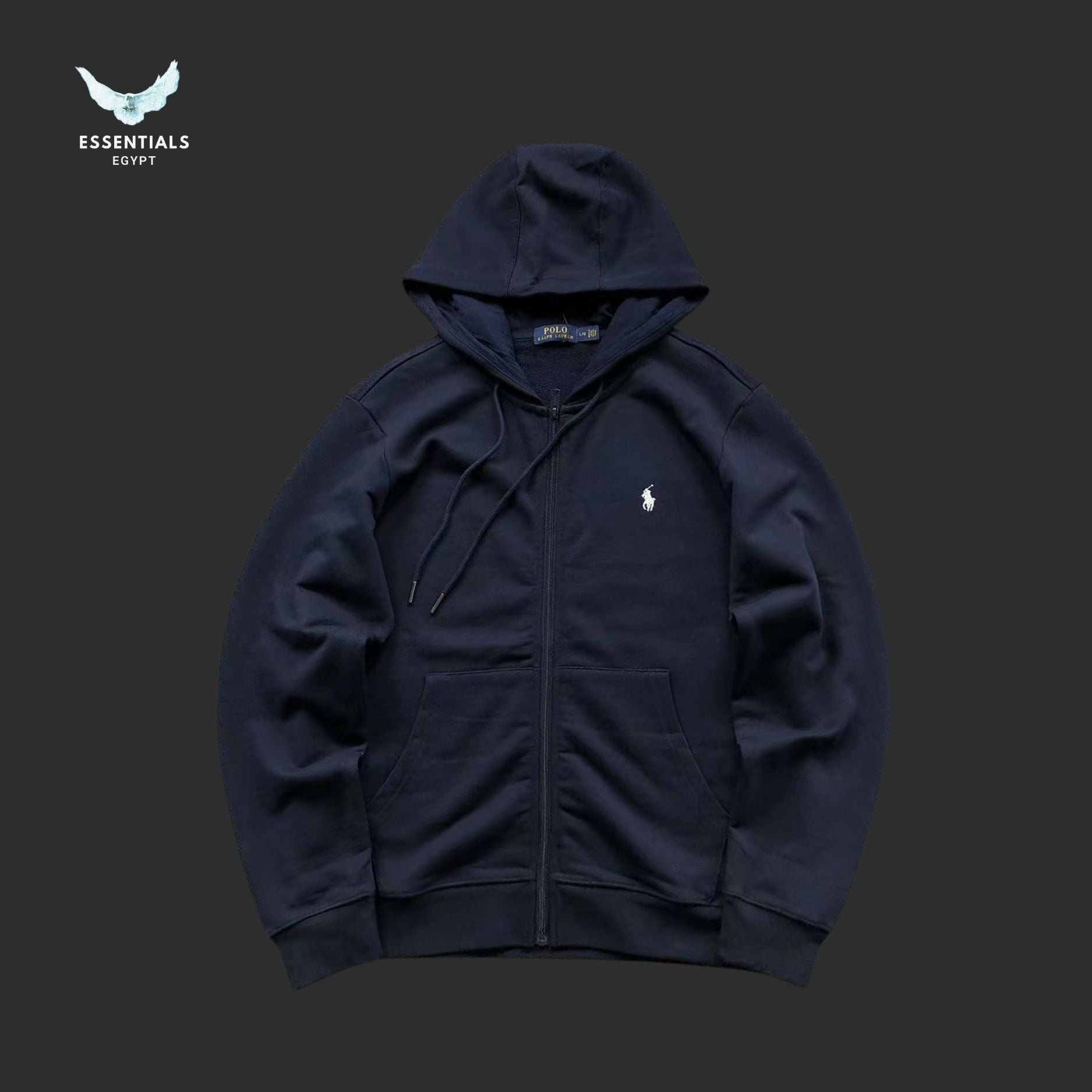 Ralph Lauren Zip Hoodie – Essential Logo - ESSENTIALS EGYPT