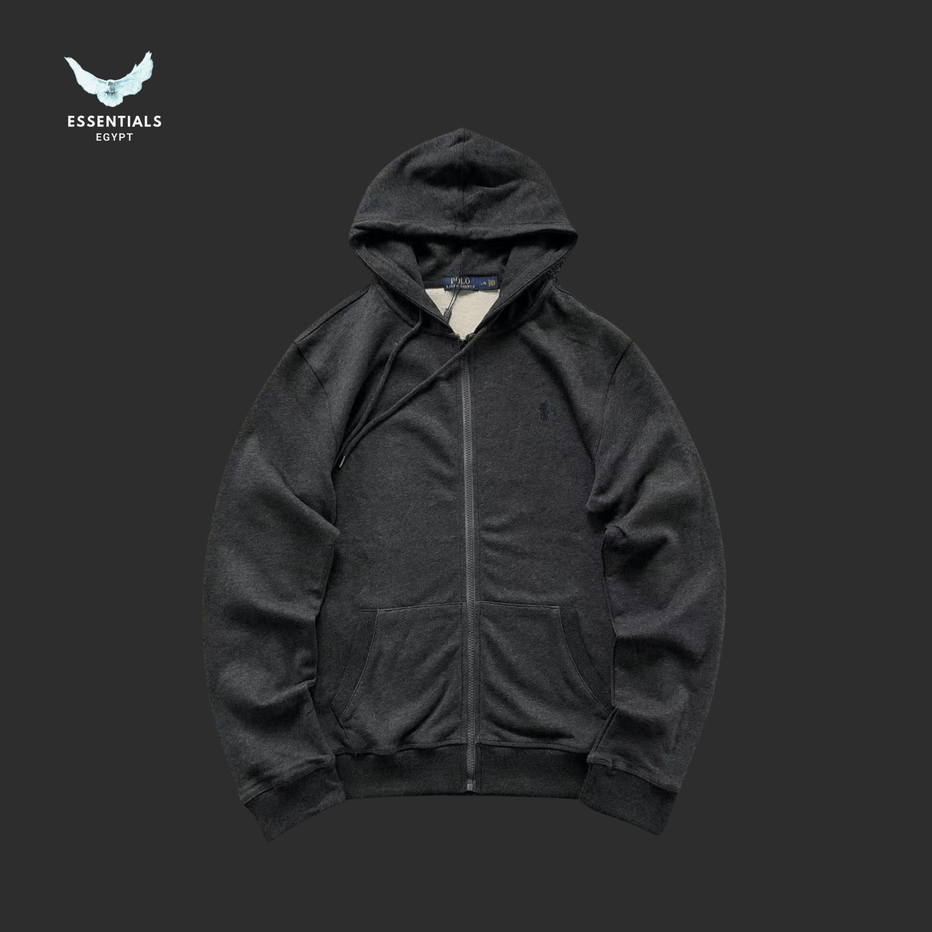 Ralph Lauren Hoodie – Full - Zip Cotton Edition - ESSENTIALS EGYPT