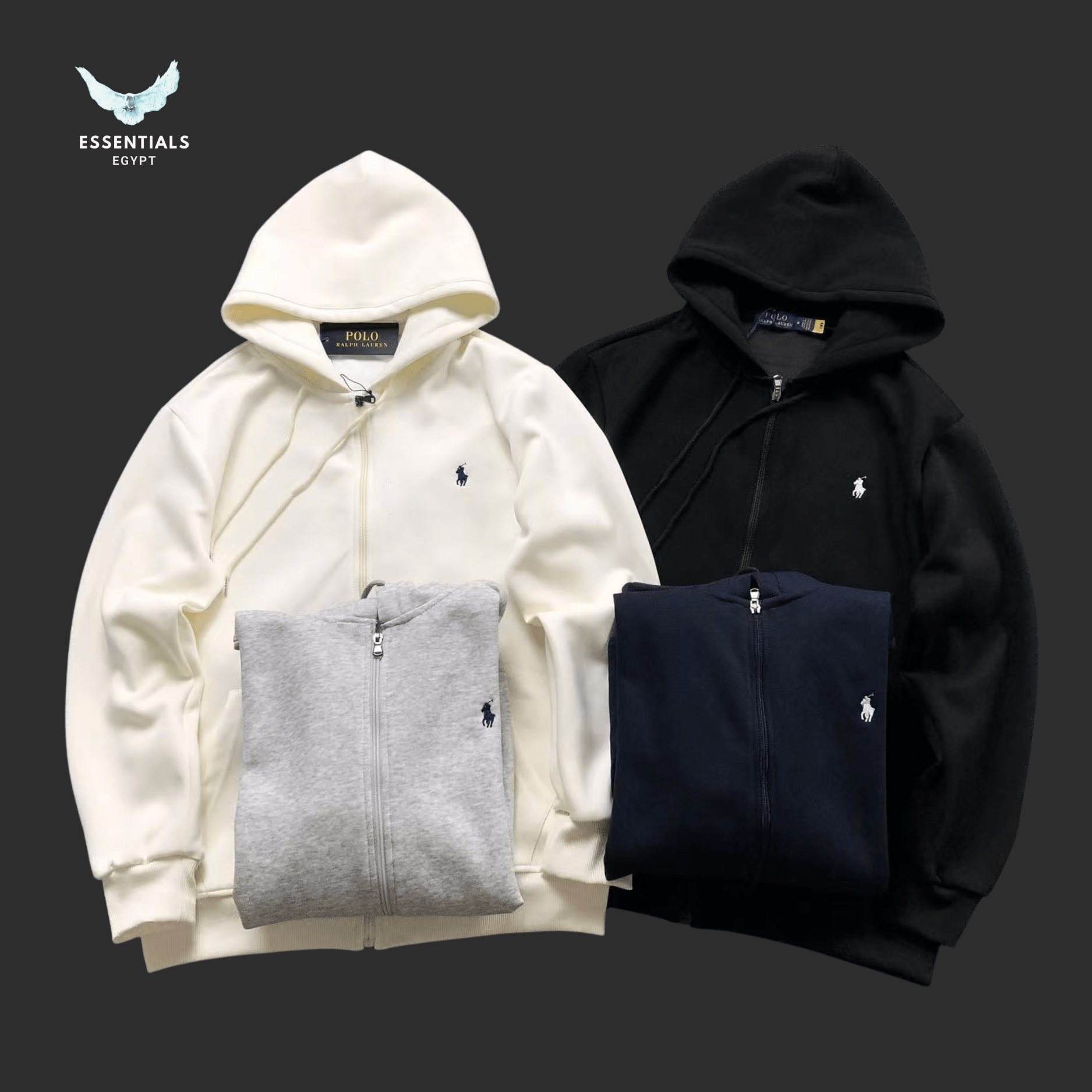 Ralph Lauren Hoodie – Premium Fleece Edition - ESSENTIALS EGYPT