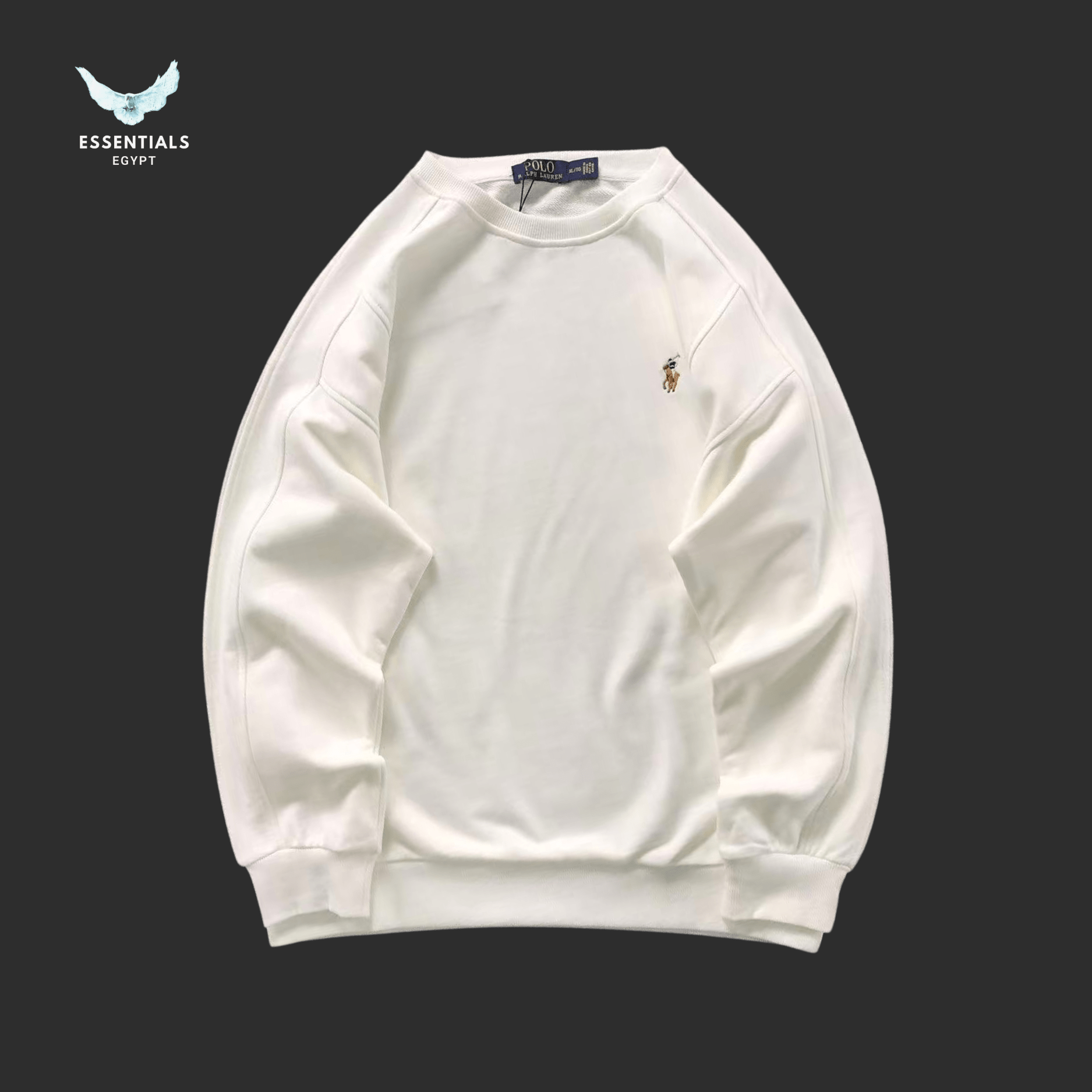 Ralph Lauren Essential Crewneck – Black & White - ESSENTIALS EGYPT