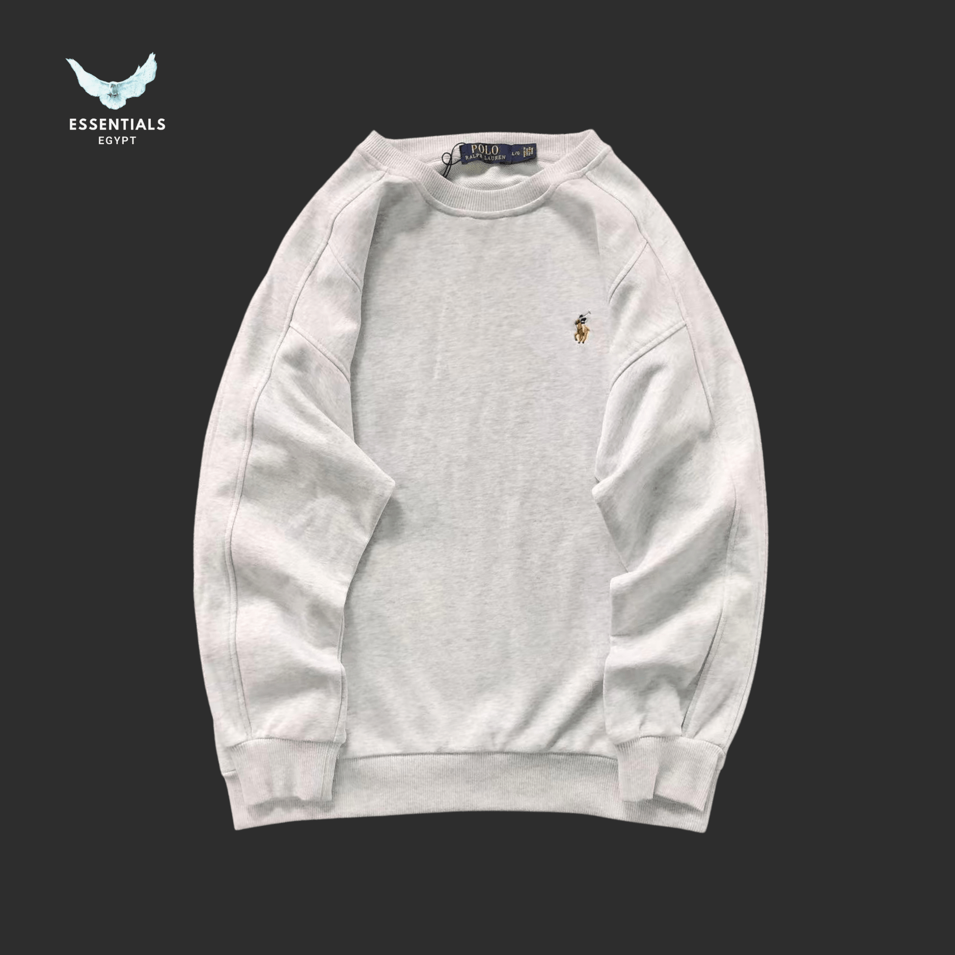 Ralph Lauren Essential Crewneck – Black & White - ESSENTIALS EGYPT