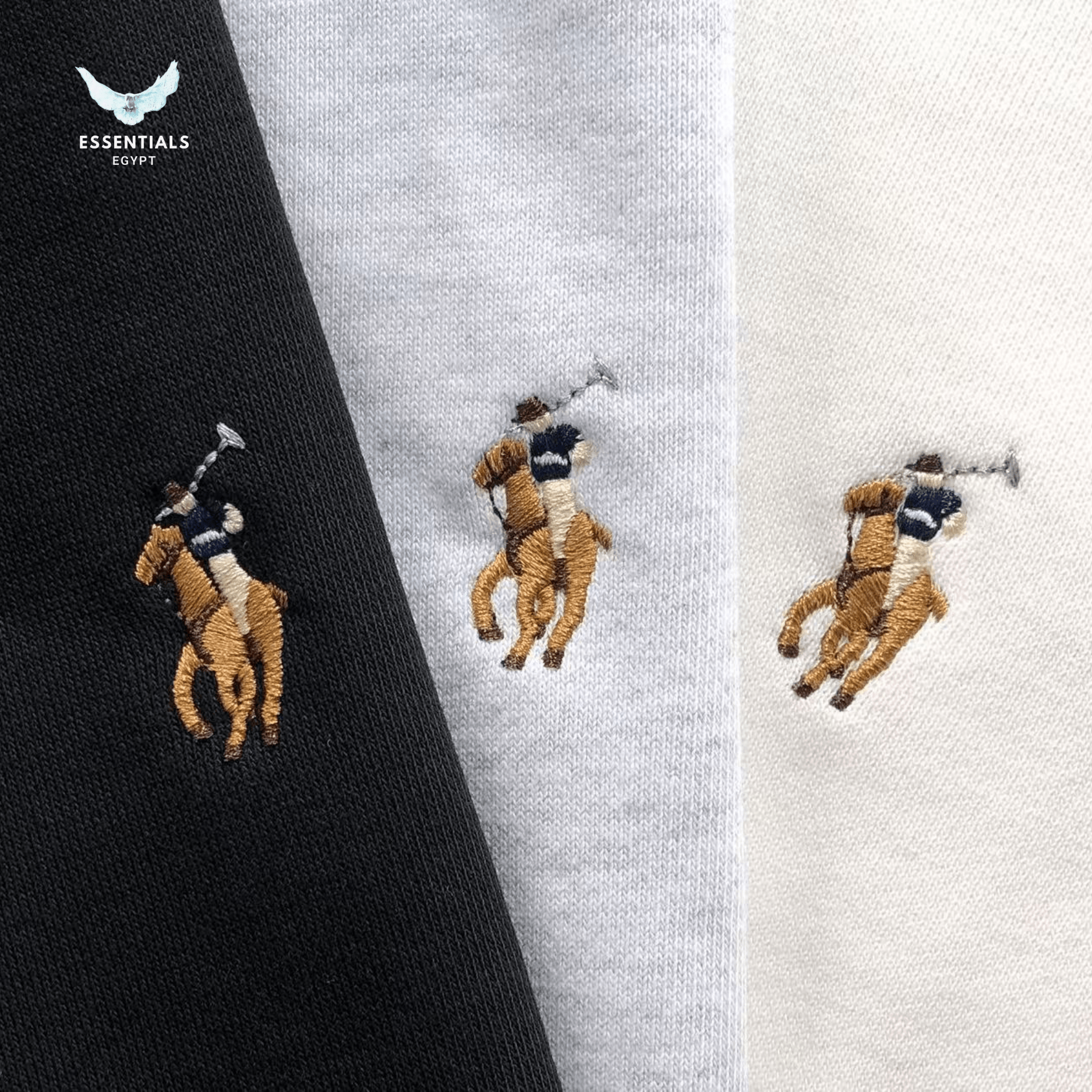 Ralph Lauren Essential Crewneck – Black & White - ESSENTIALS EGYPT