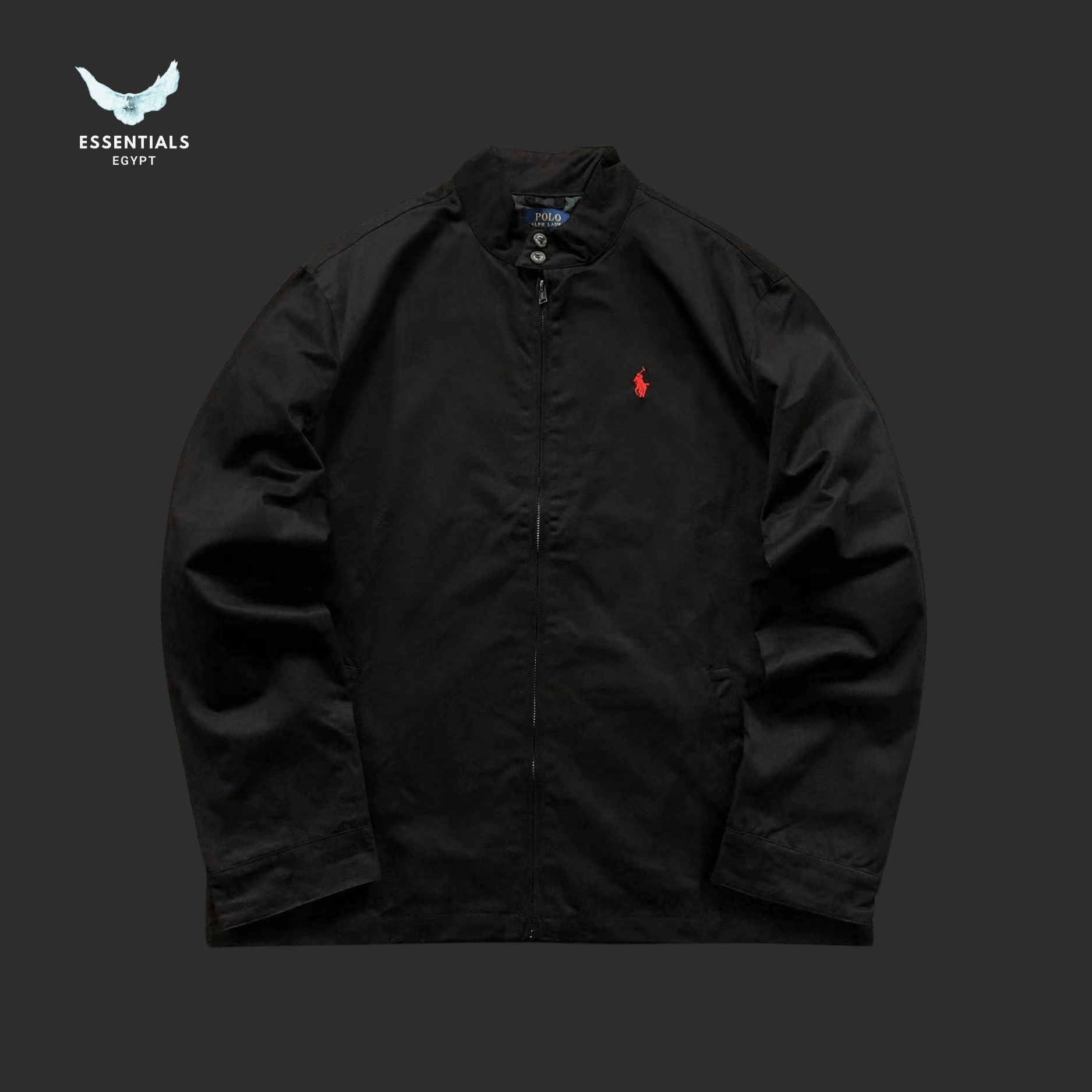 Ralph Lauren Harrington Jacket Beige Navy - ESSENTIALS EGYPT