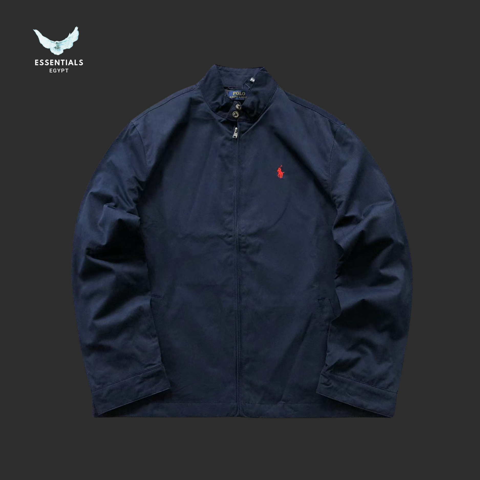 Ralph Lauren Harrington Jacket Beige Navy