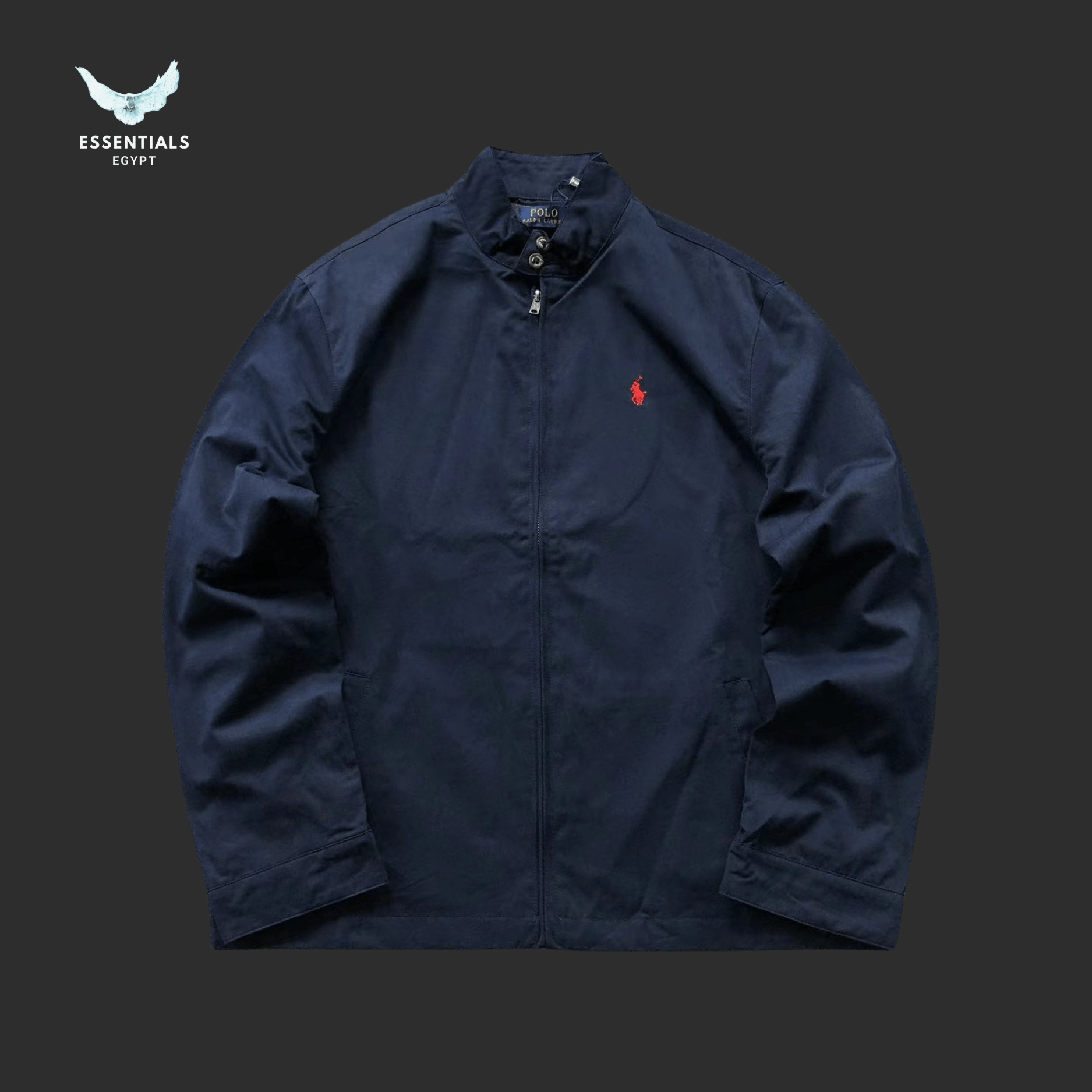 Ralph Lauren Harrington Jacket Beige Navy - ESSENTIALS EGYPT