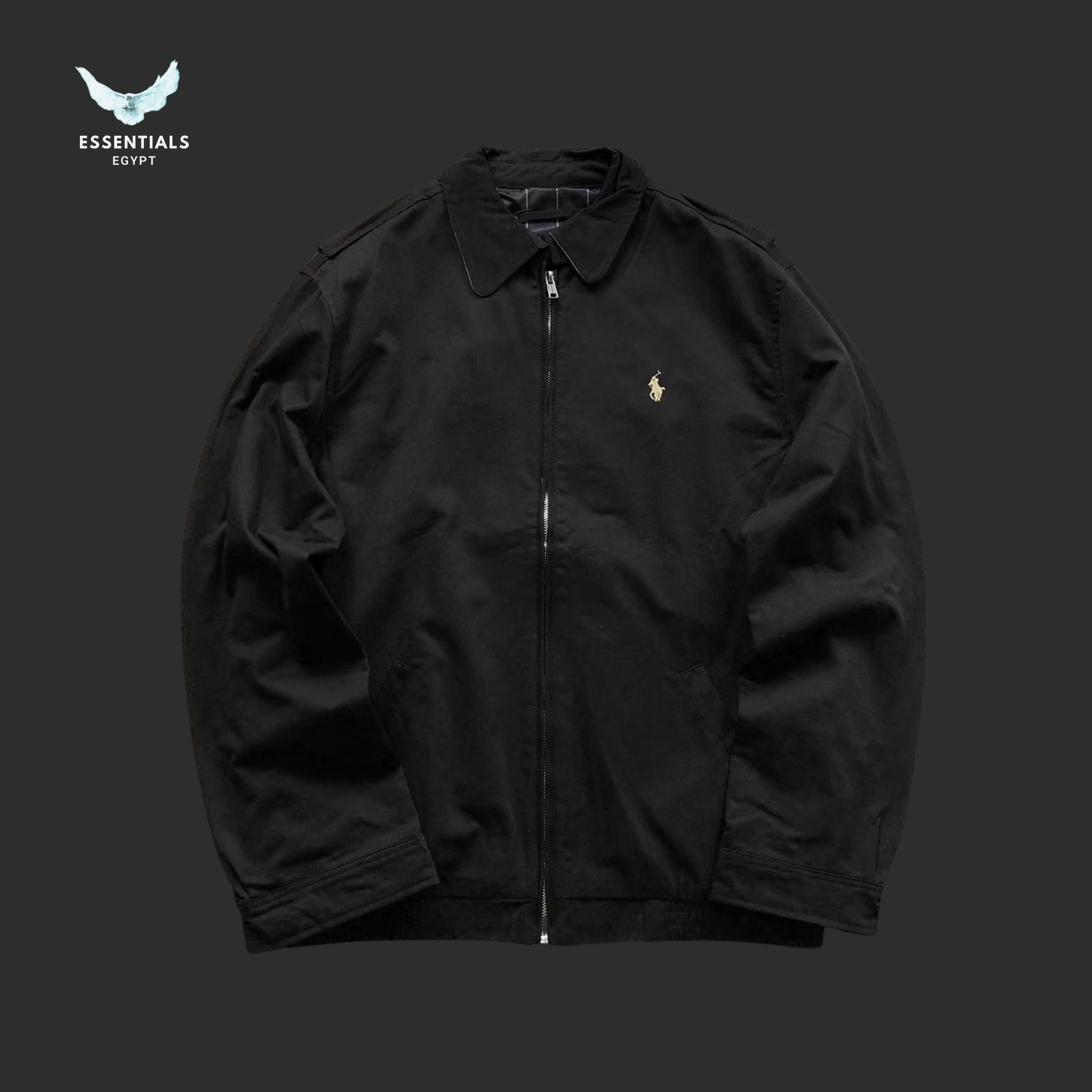 Ralph Lauren Harrington Jacket – All Black - ESSENTIALS EGYPT