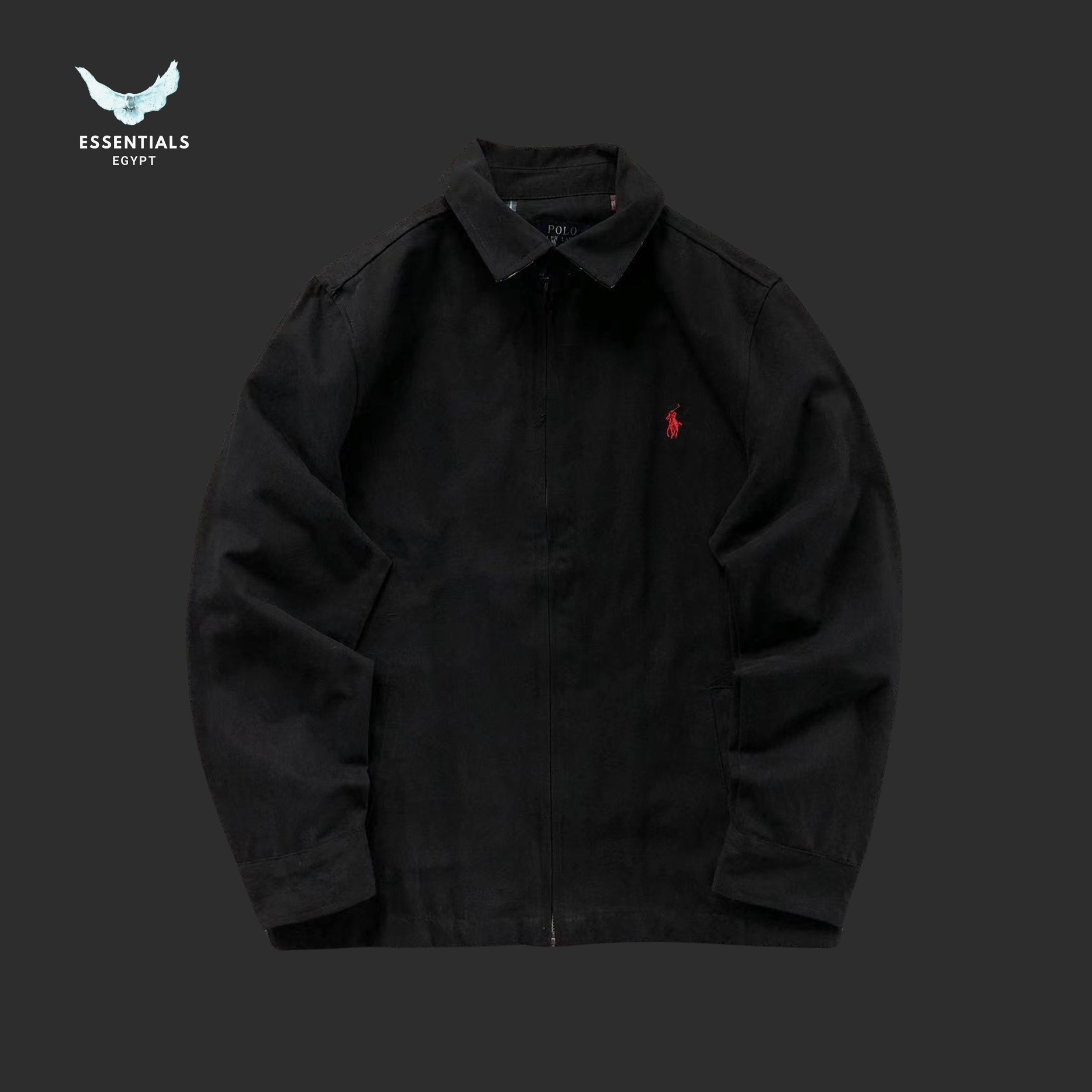 Ralph Lauren Jacket – Corduroy Collar Navy & Beige - ESSENTIALS EGYPT