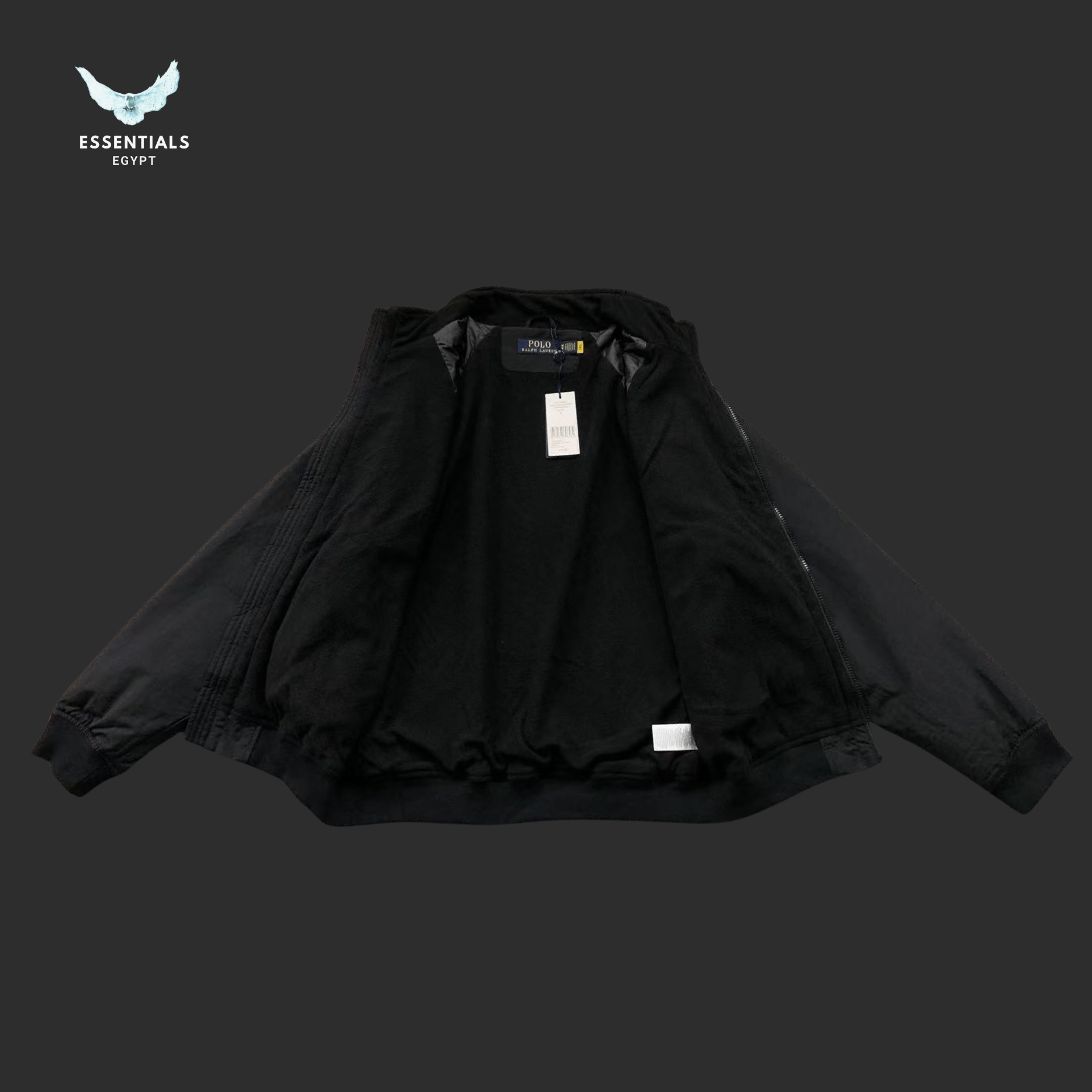 Ralph Lauren Windbreaker Jacket – Black Pony Logo - ESSENTIALS EGYPT